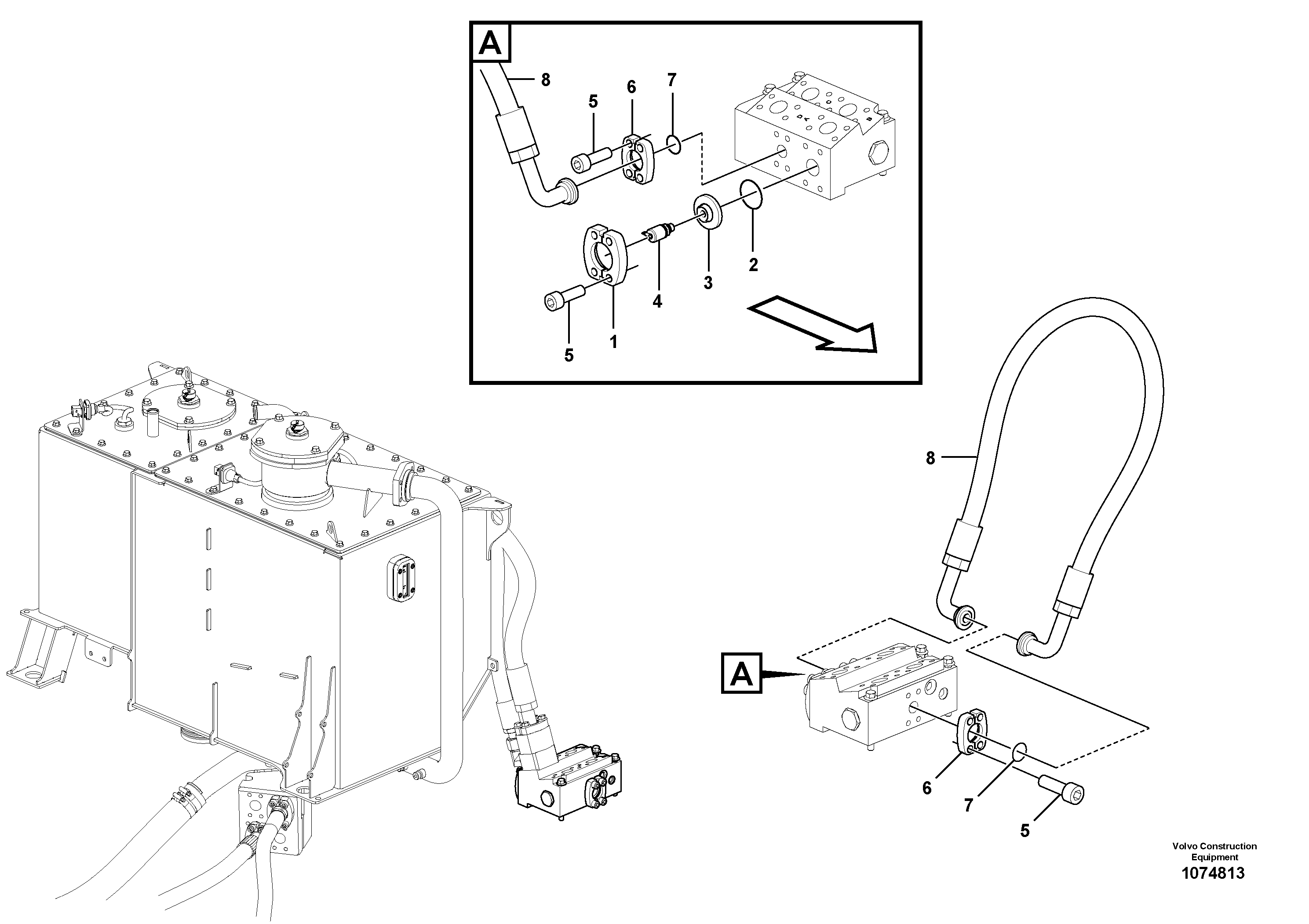 Hose assembly VOE16860469 VOLVO