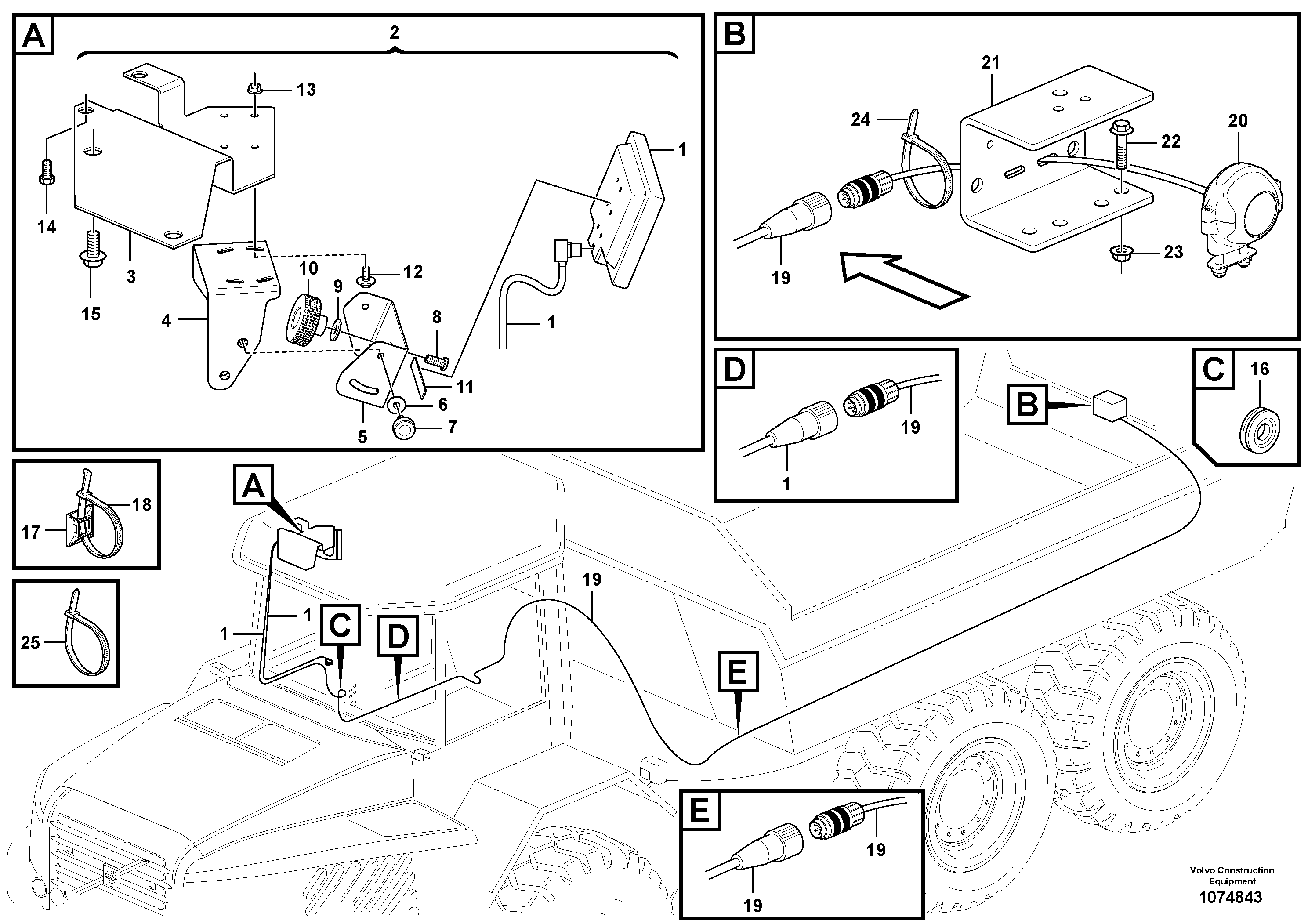 Radio Support VOE17501364 VOLVO