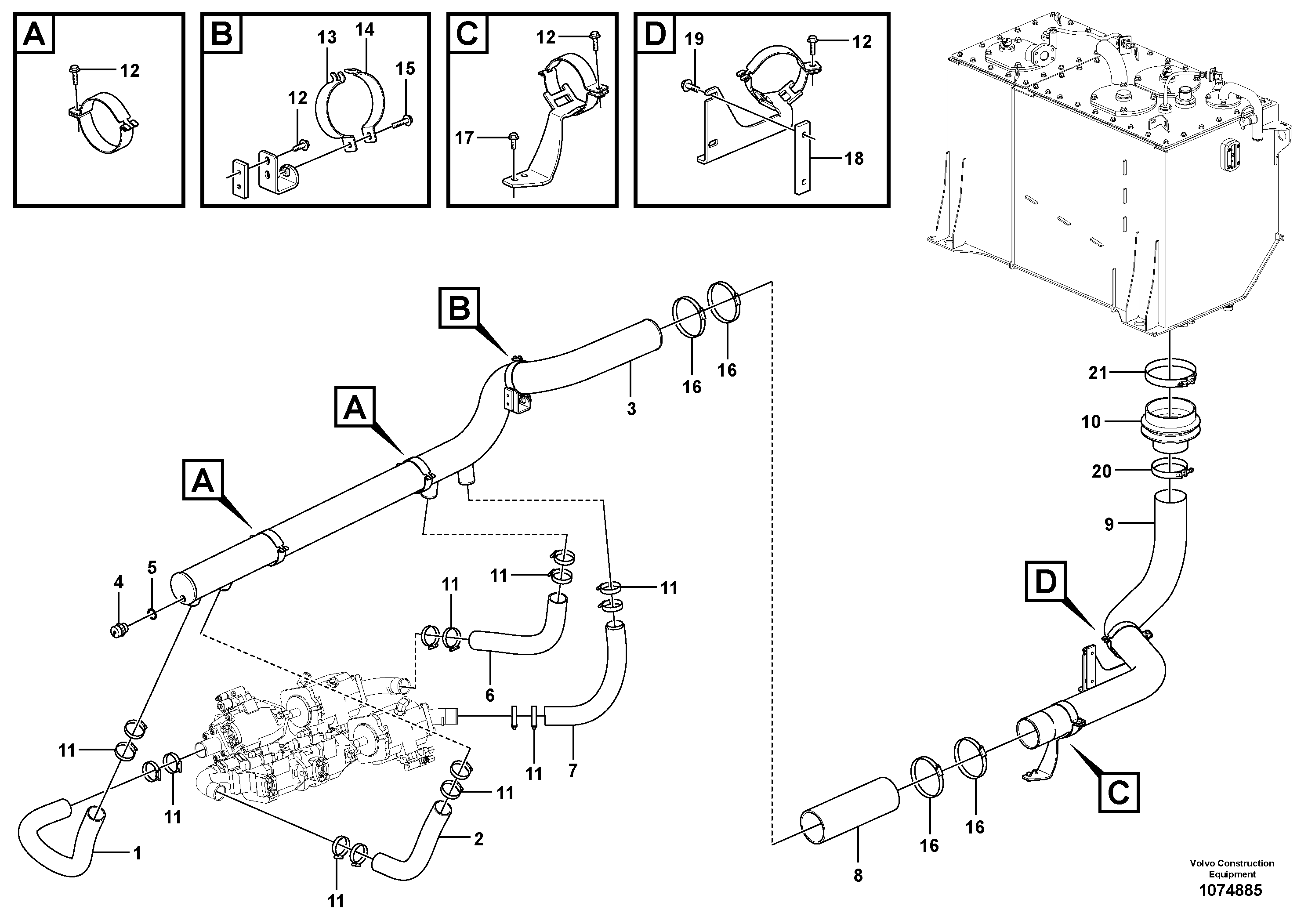Valve Sleeve VOE17389110 VOLVO