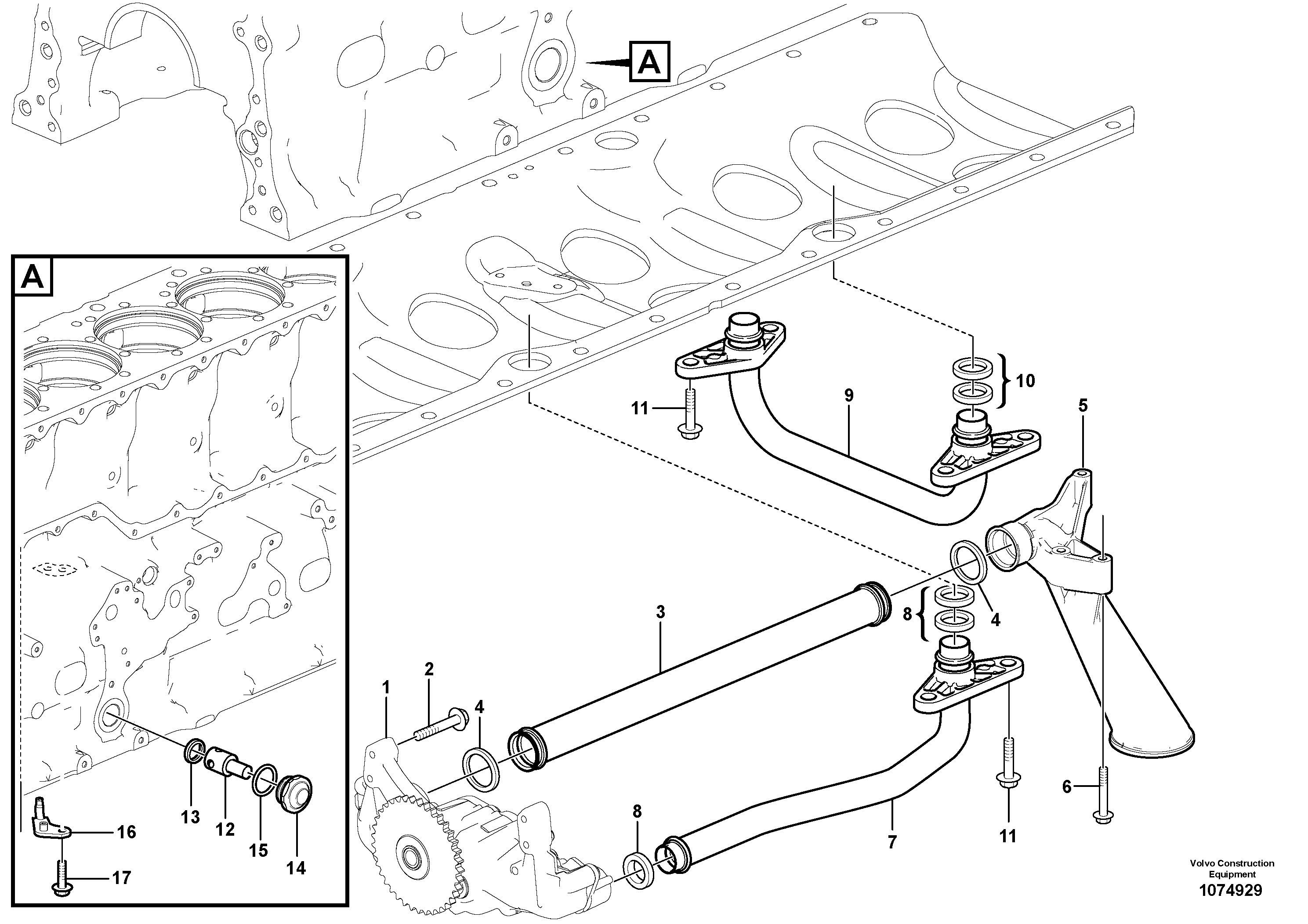 Pressure Pipe VO/VOE21874957 VOLVO