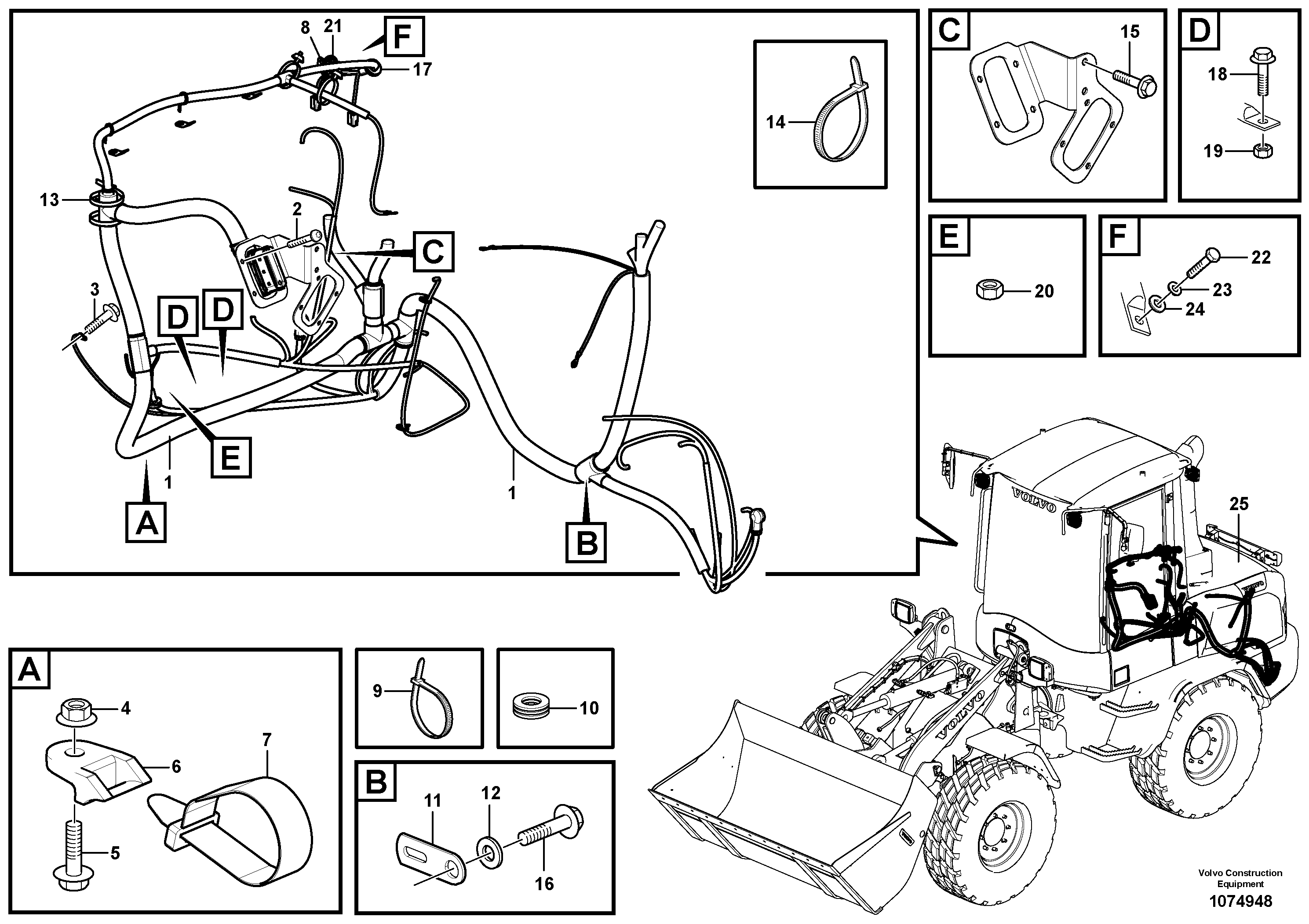 Seat frame VOE15227205 VOLVO