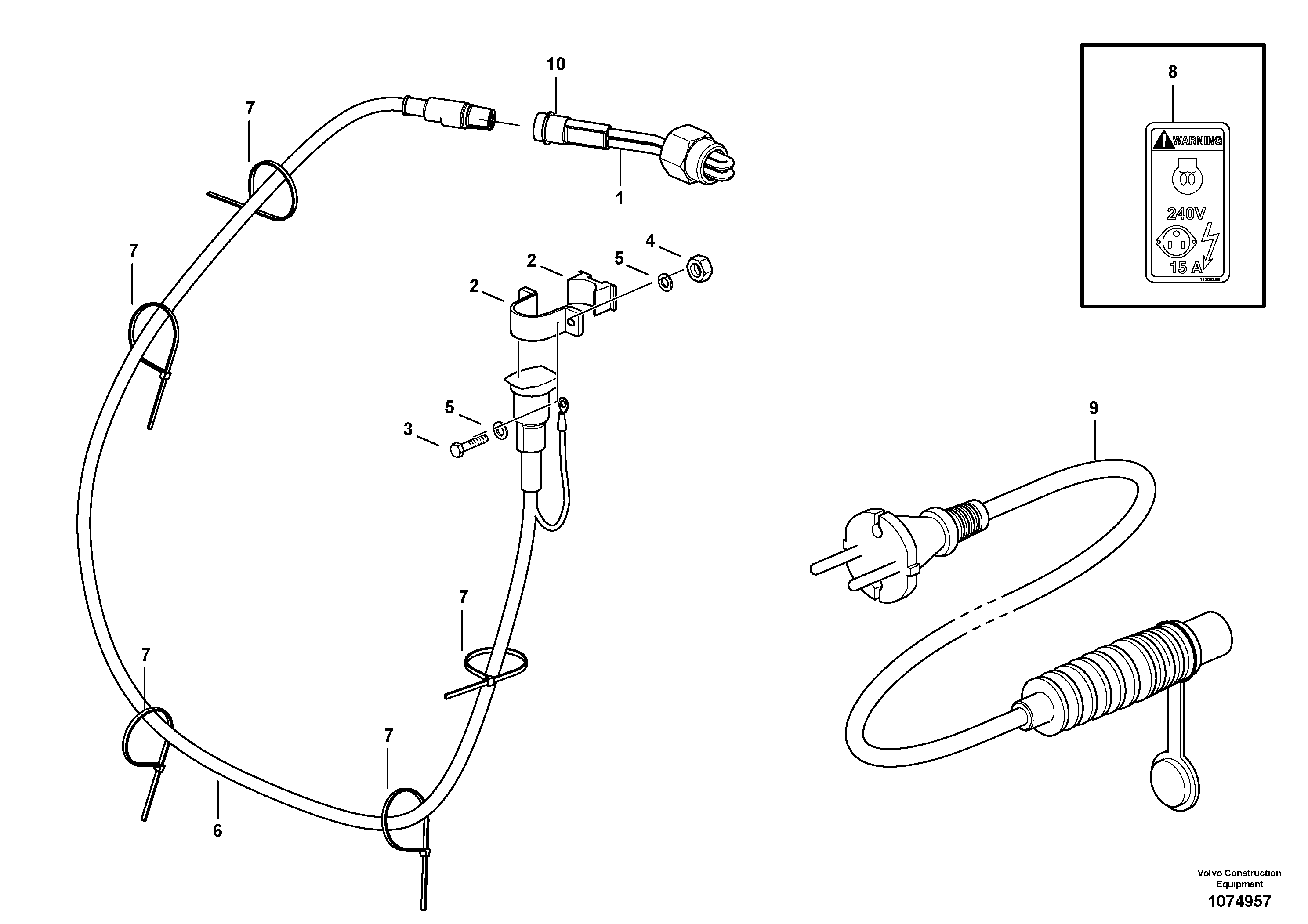 Radio Support VOE11152166 VOLVO