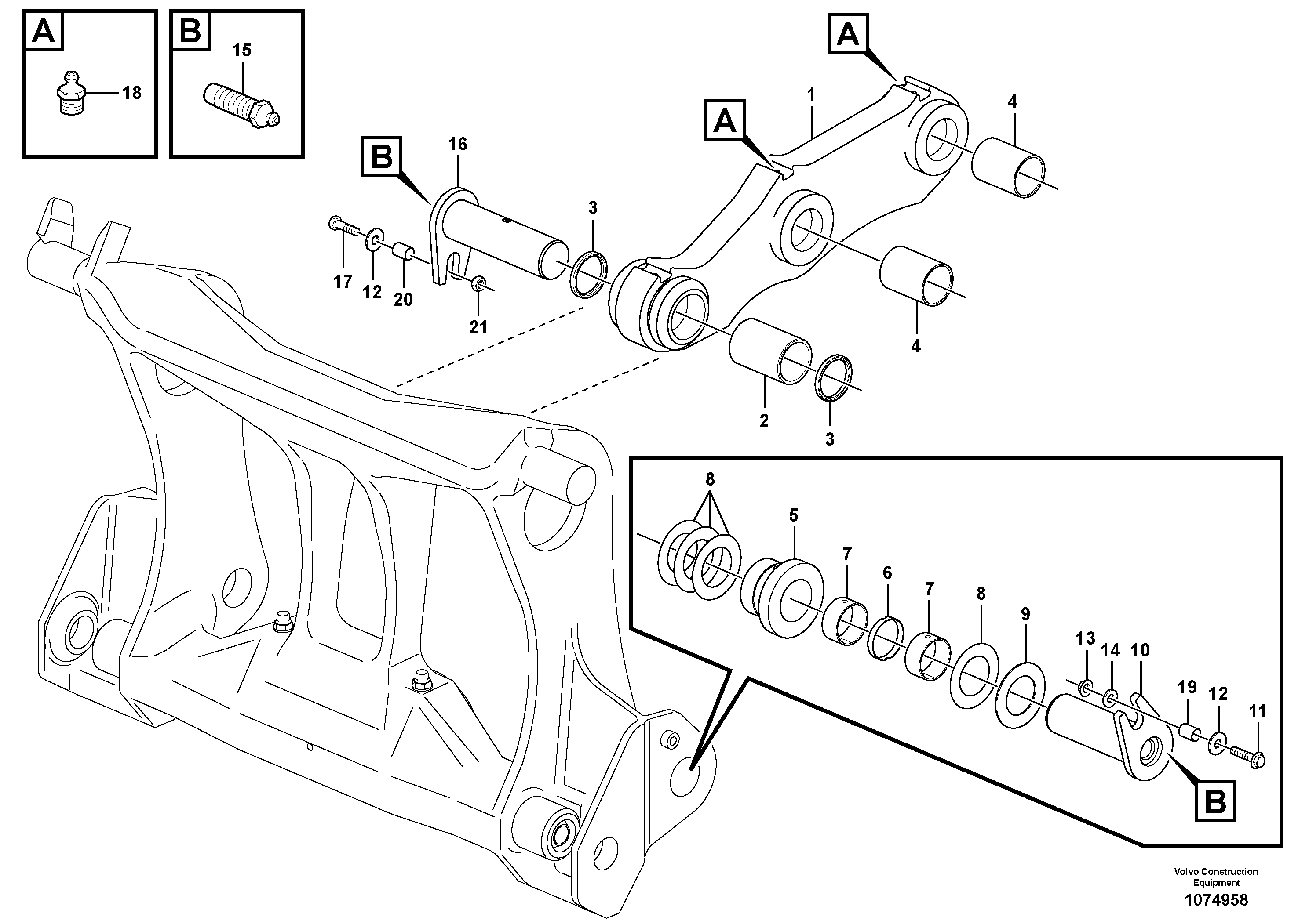 Bearing Spindle VOE11101643 VOLVO