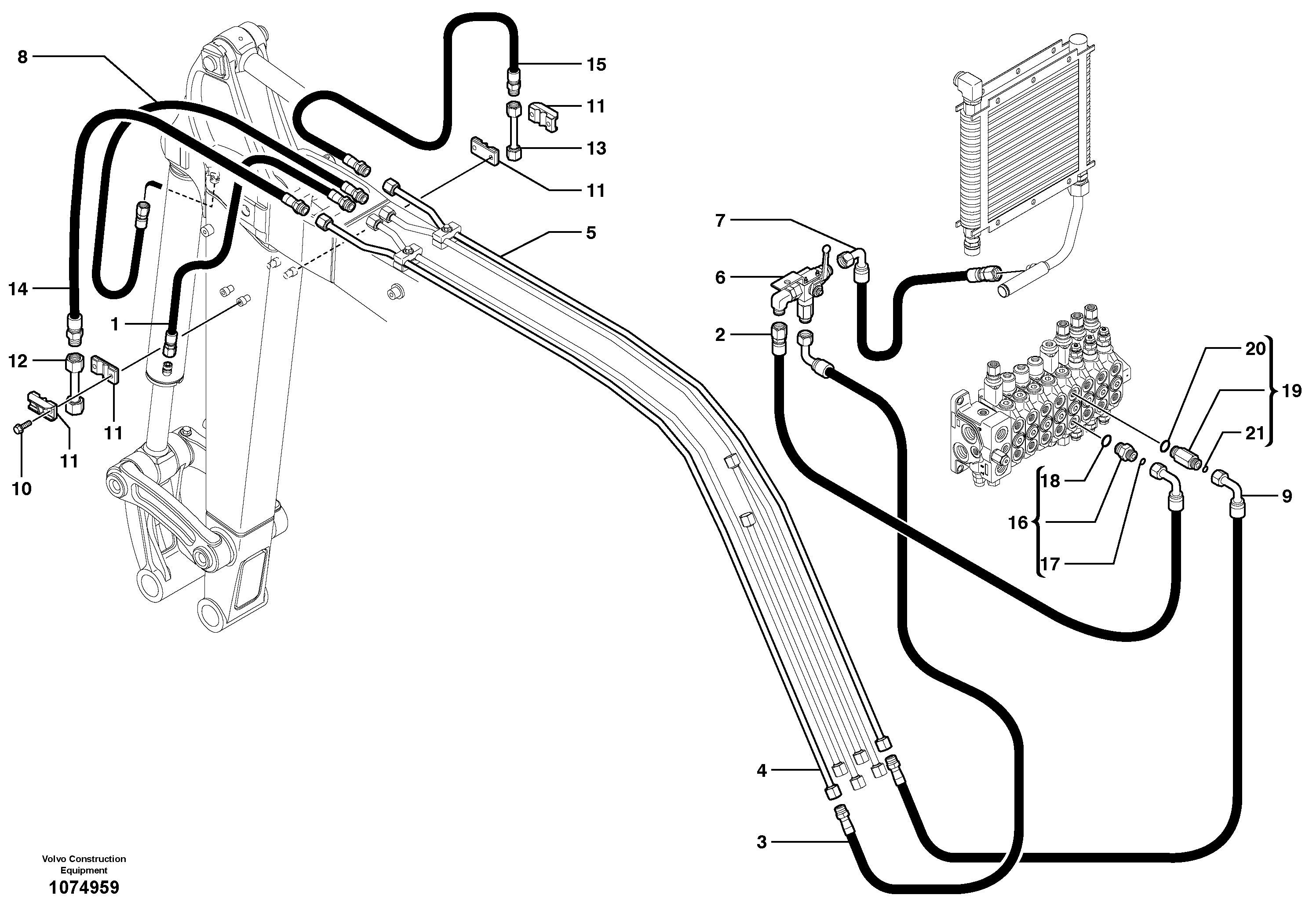 Timing gear casing VOE11802940 VOLVO