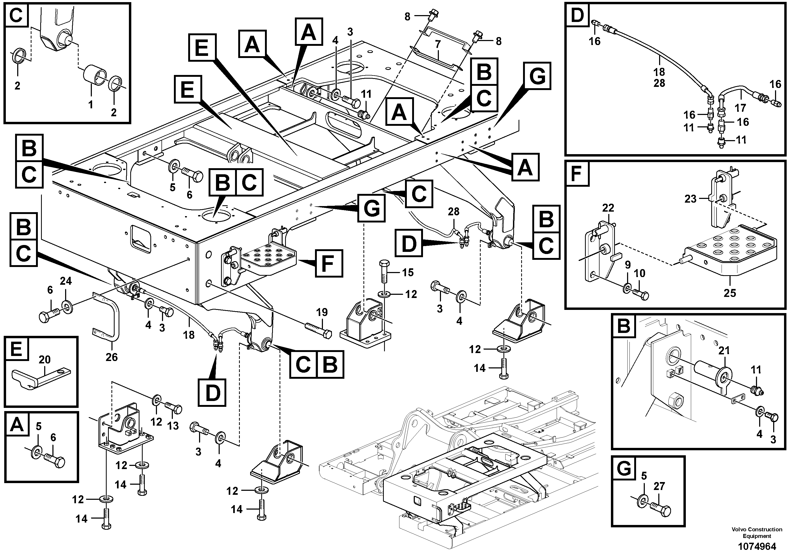 Timing gear casing VOE14882692 VOLVO