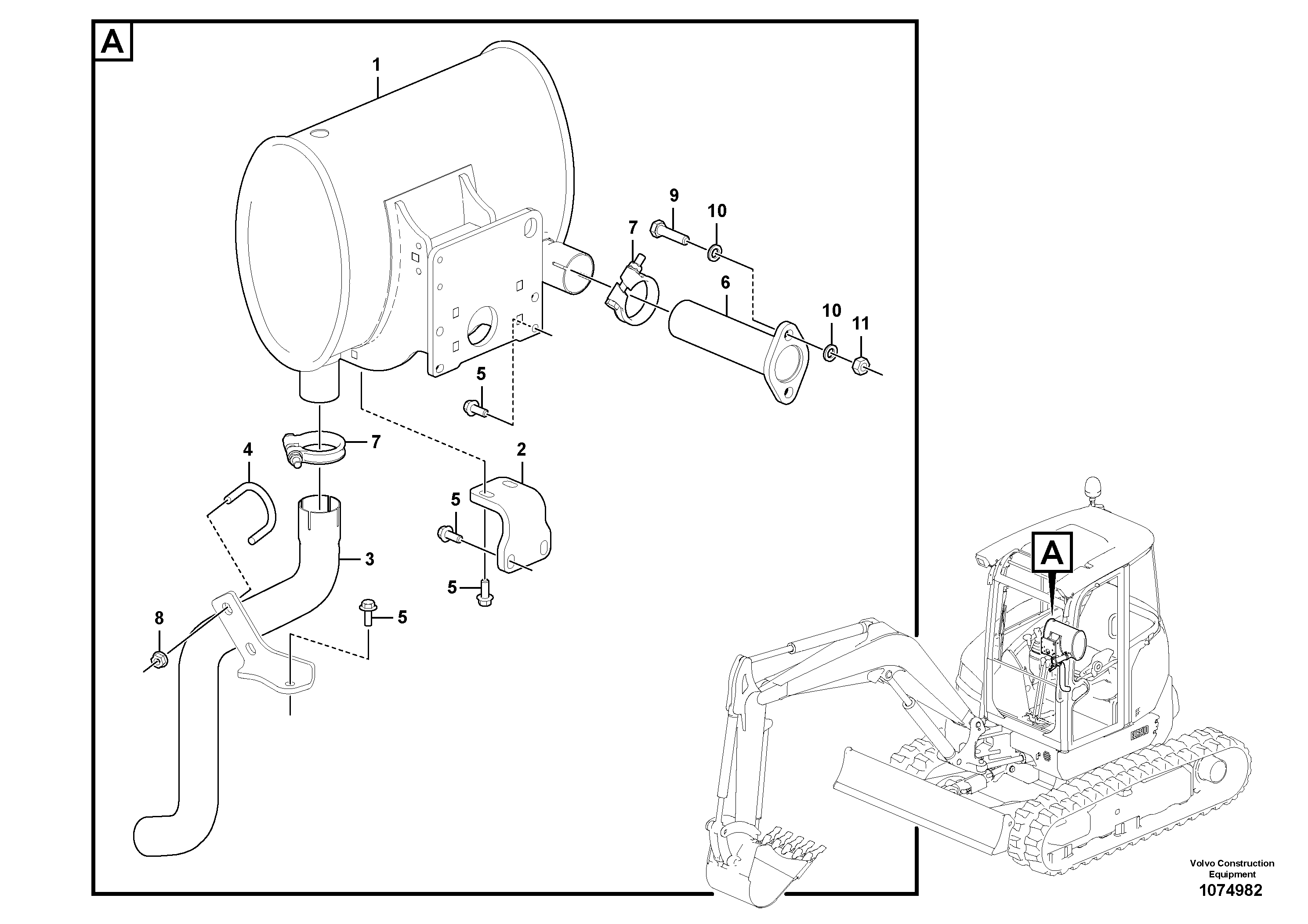 Axle Casing VOE15672175 VOLVO