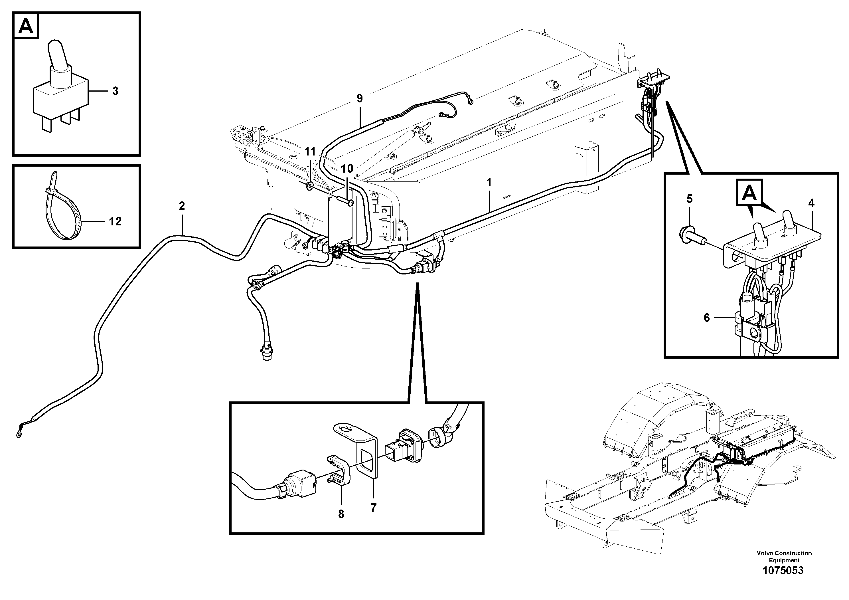 Seat frame VOE16627030 VOLVO