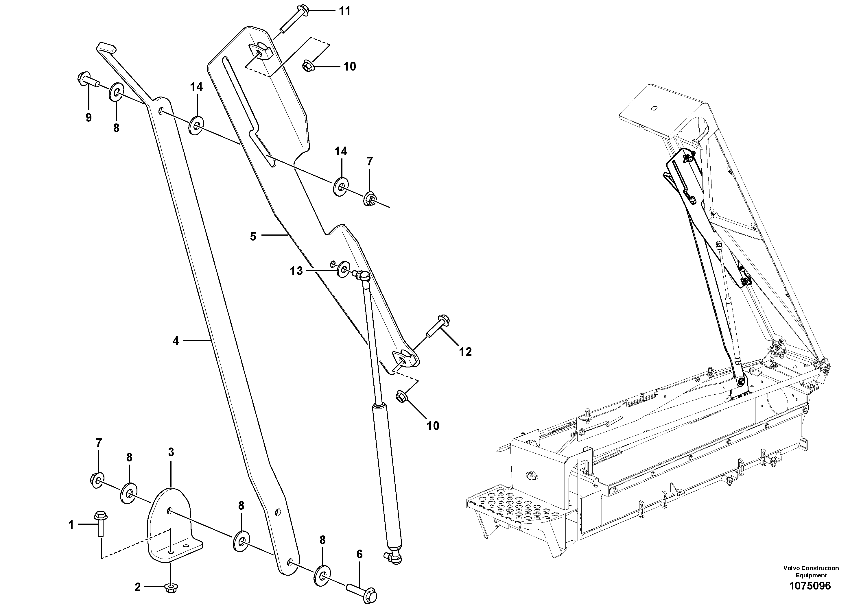 Bracket VOE16872797 VOLVO
