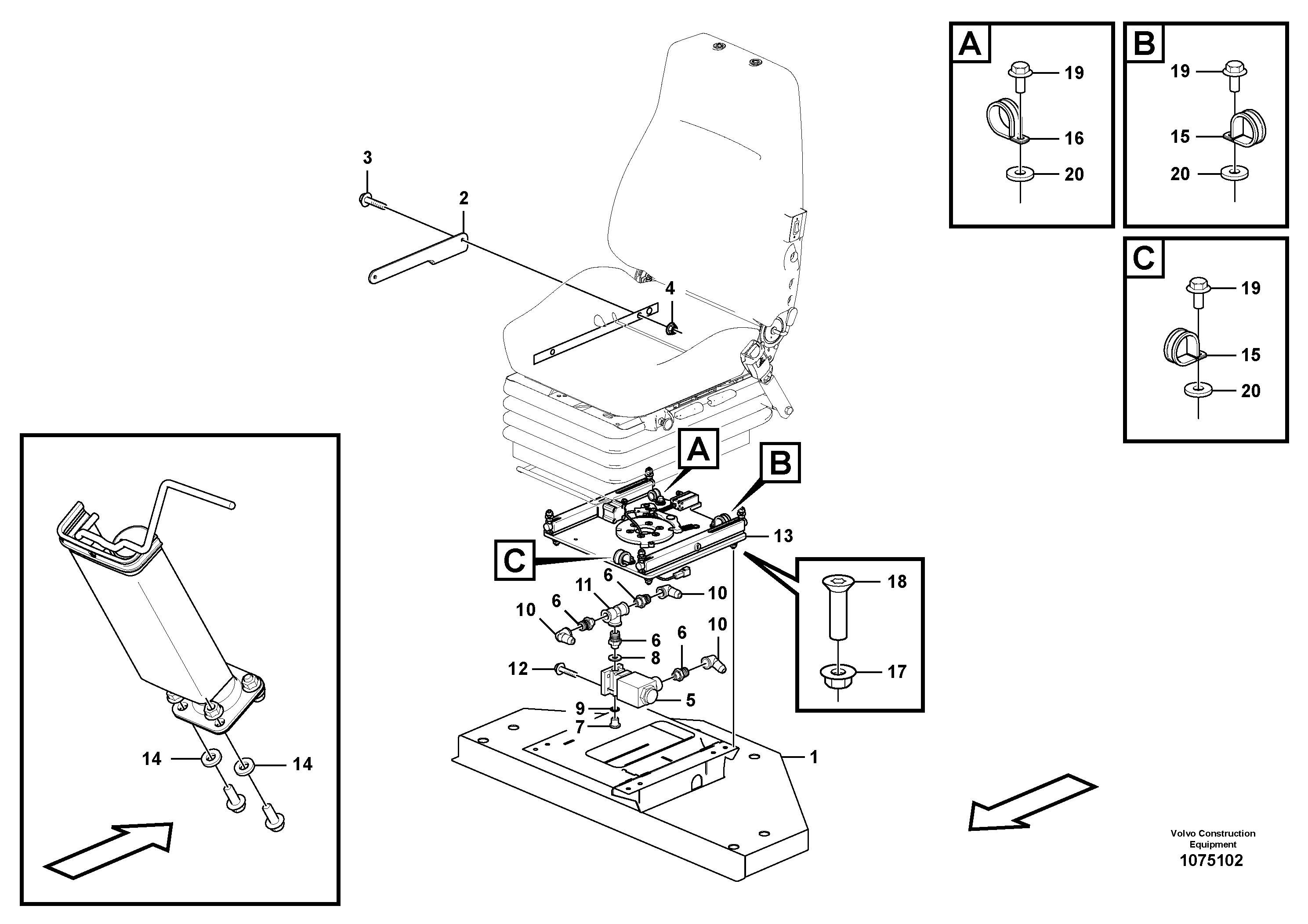 Bracket VOE16837553 VOLVO