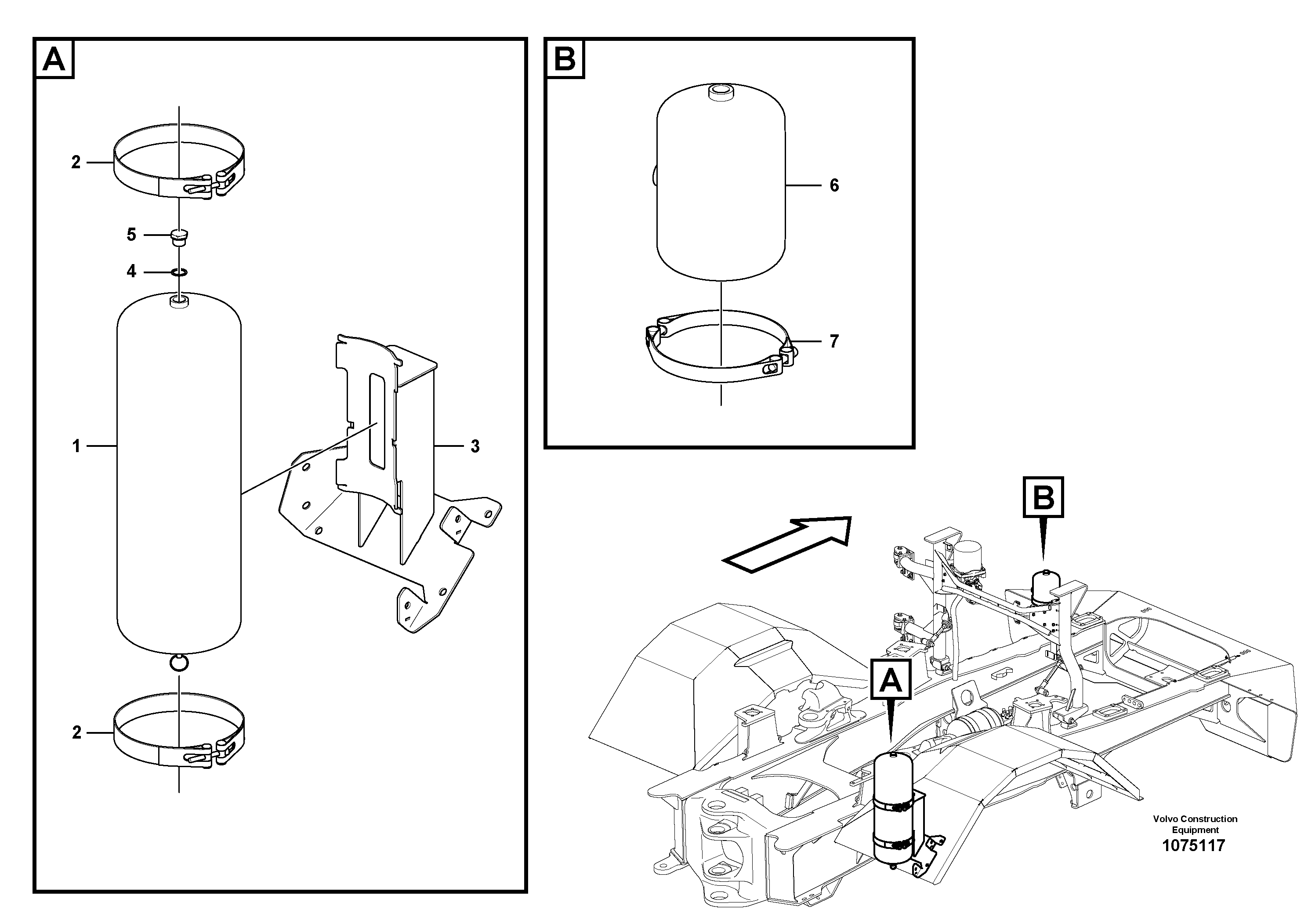 Seat frame VOE16872412 VOLVO