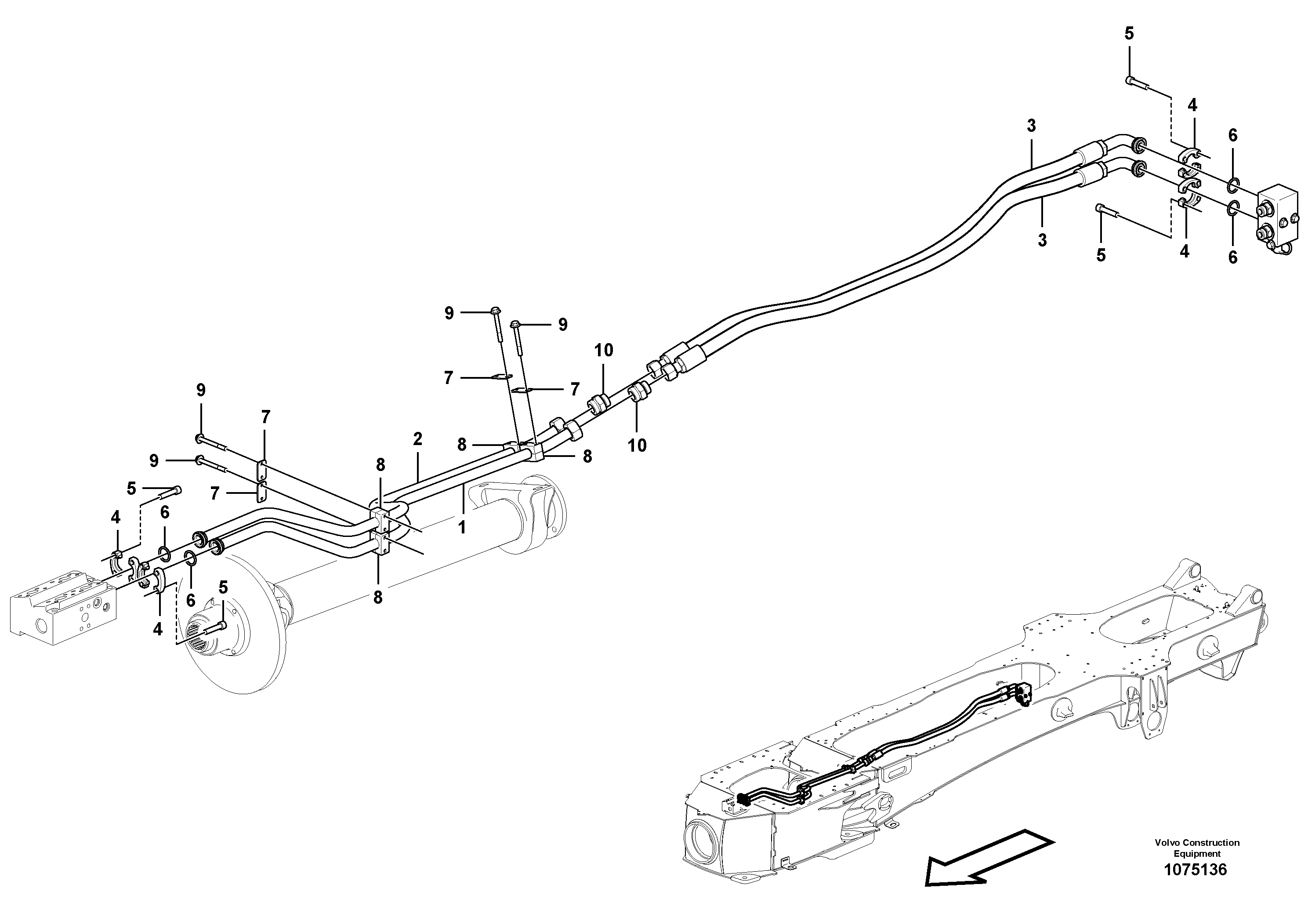 Hose assembly VOE16860591 VOLVO