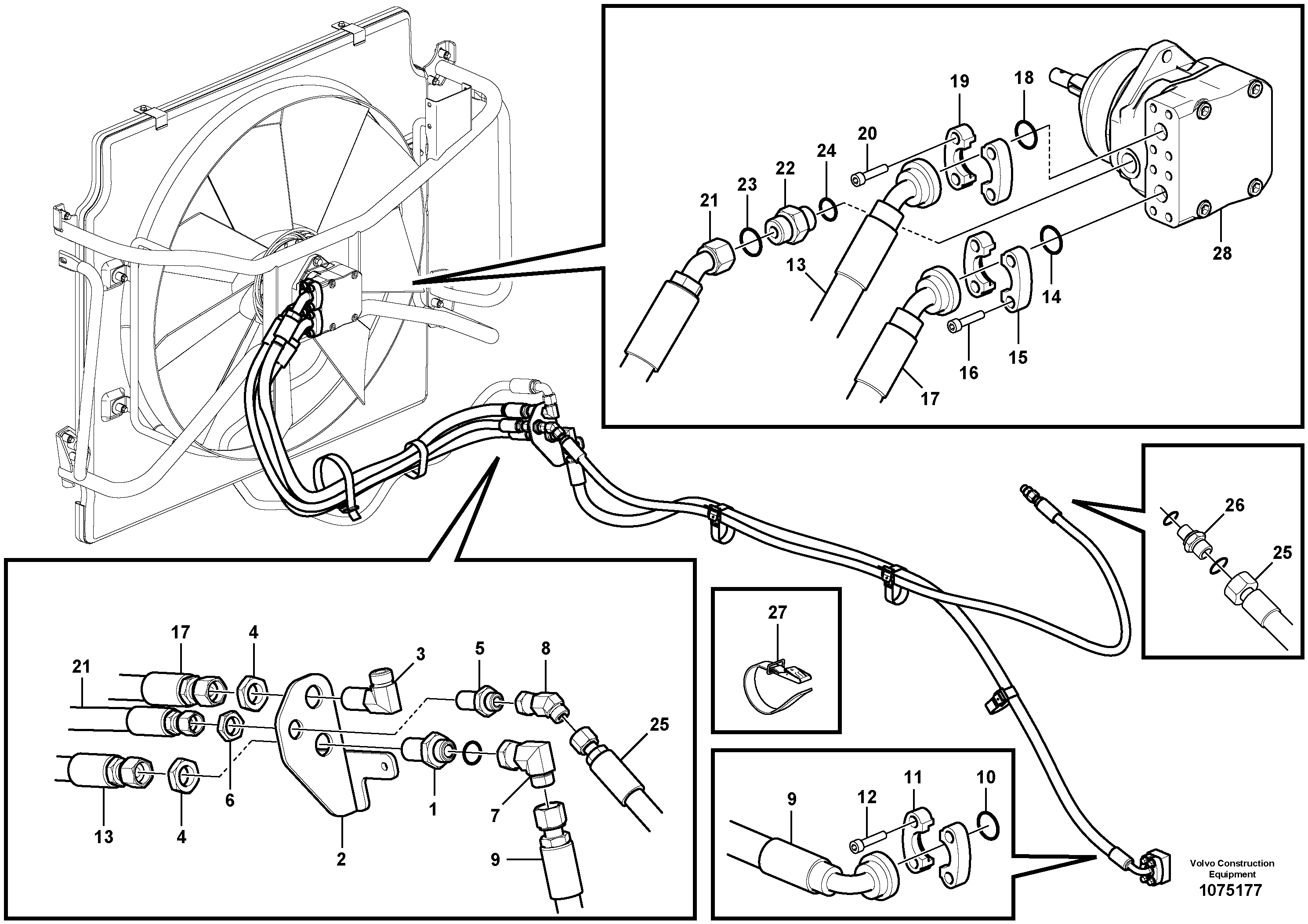 Timing gear casing VOE17247898 VOLVO
