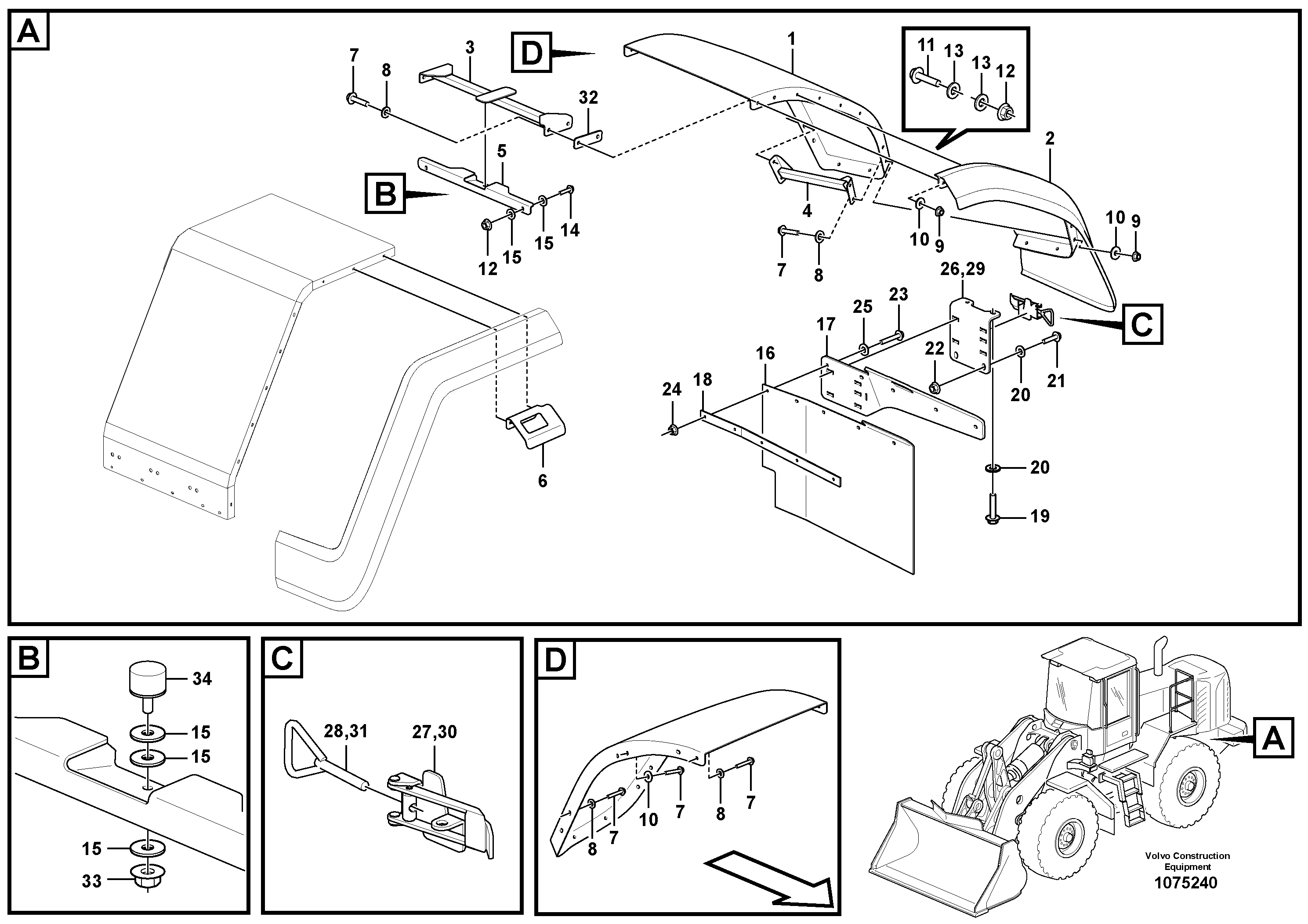 Hip Belt VOE15171375 VOLVO