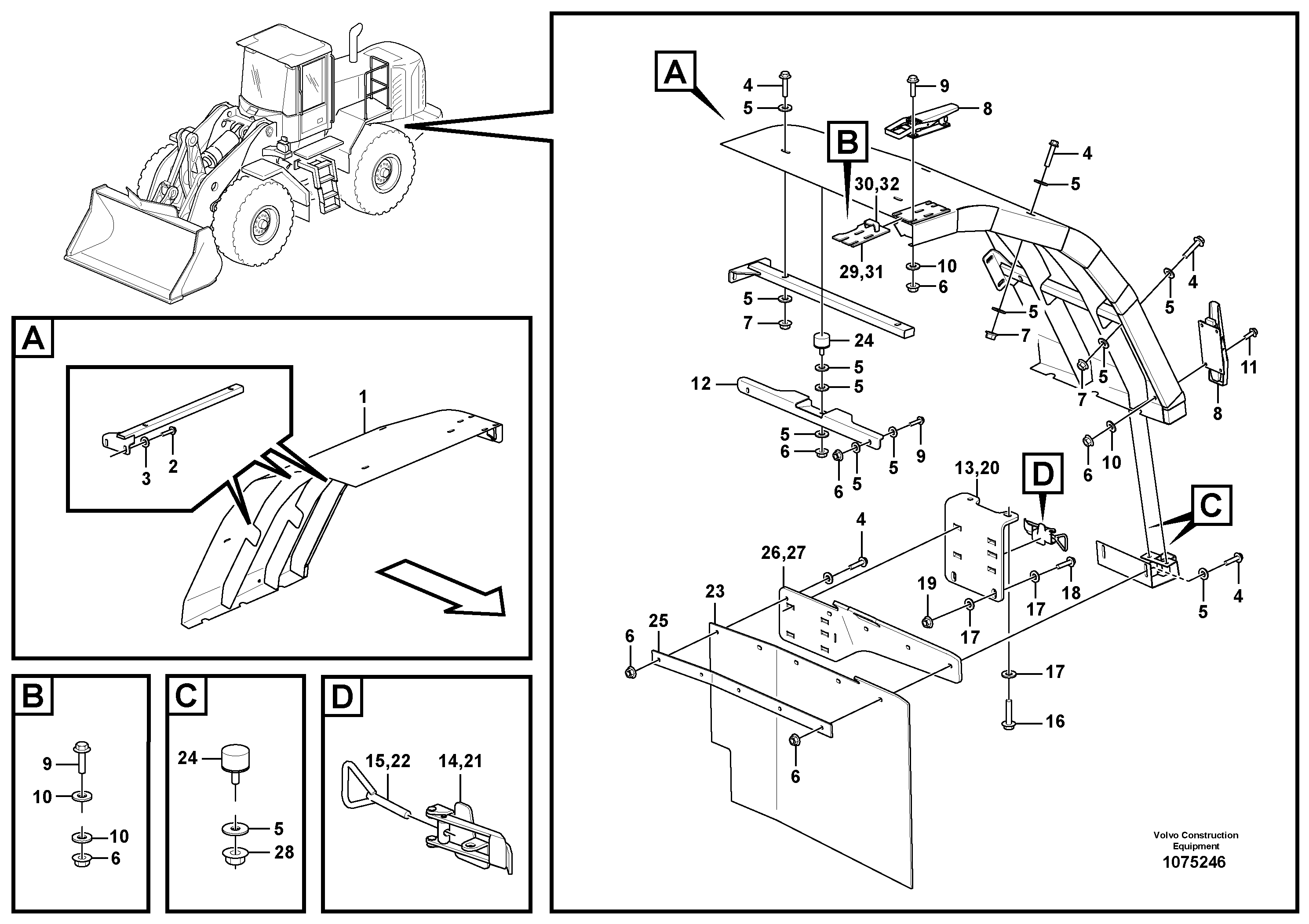 Seat frame VOE17246922 VOLVO