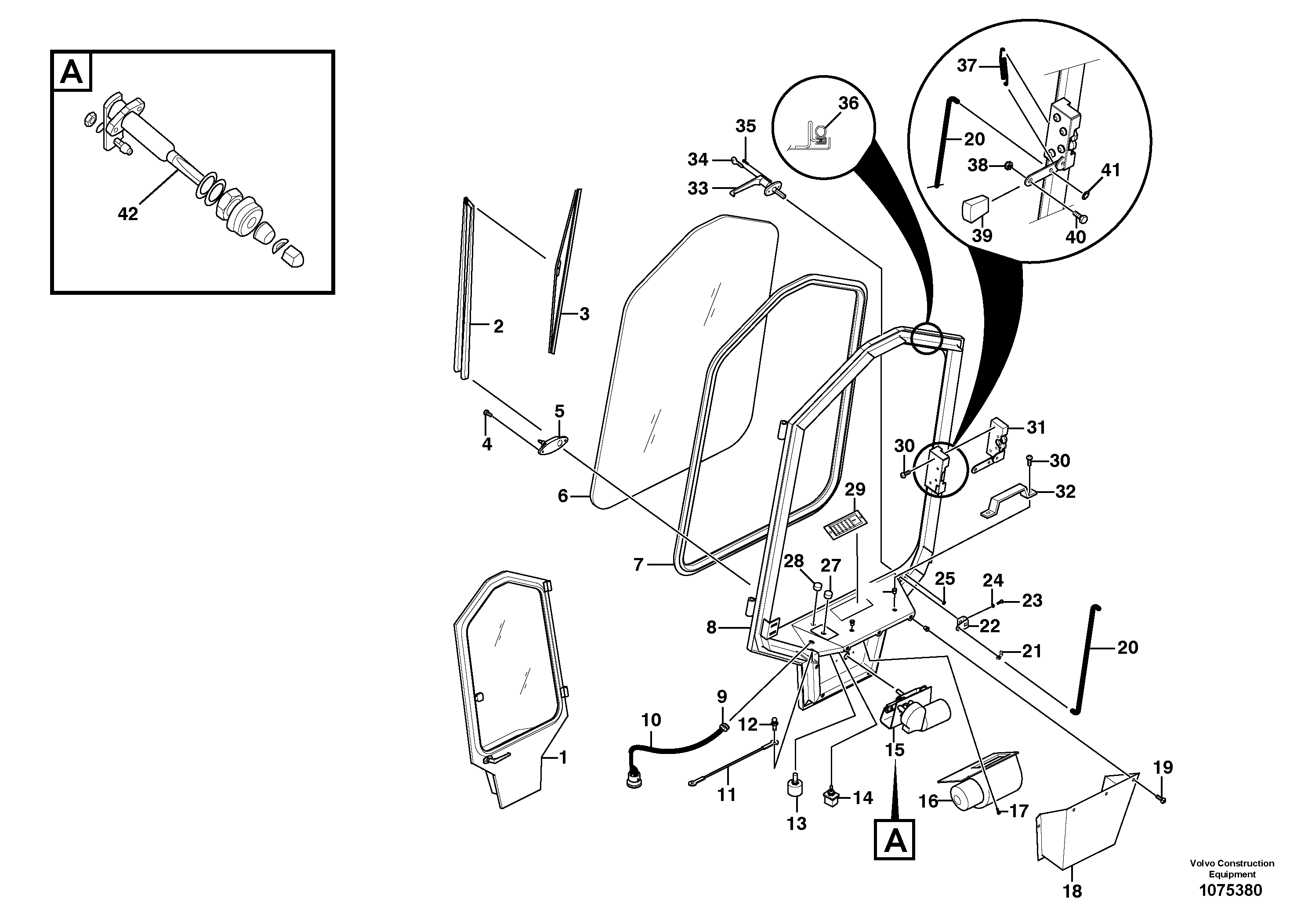 Mounting rail VOE11850231 VOLVO