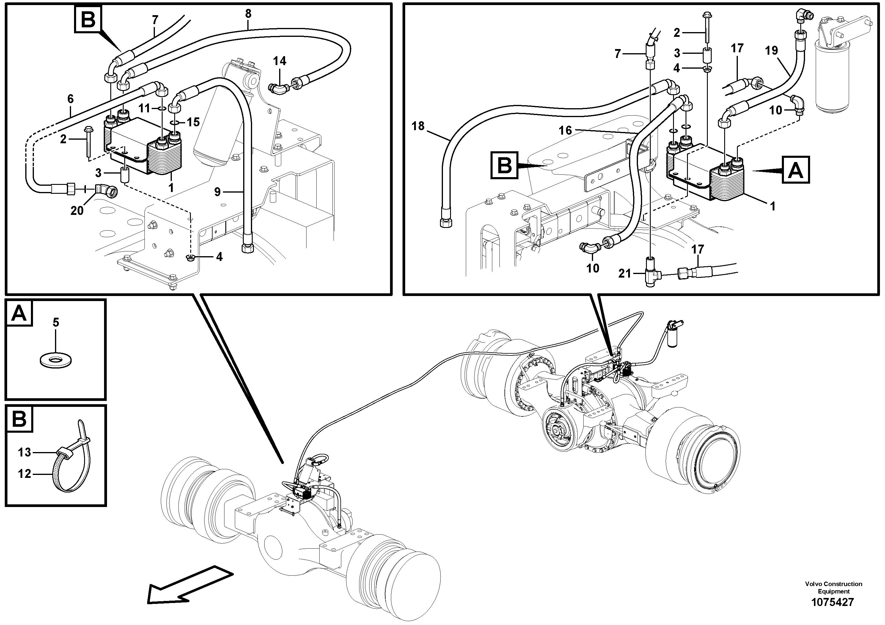 Timing gear casing VOE937025 VOLVO