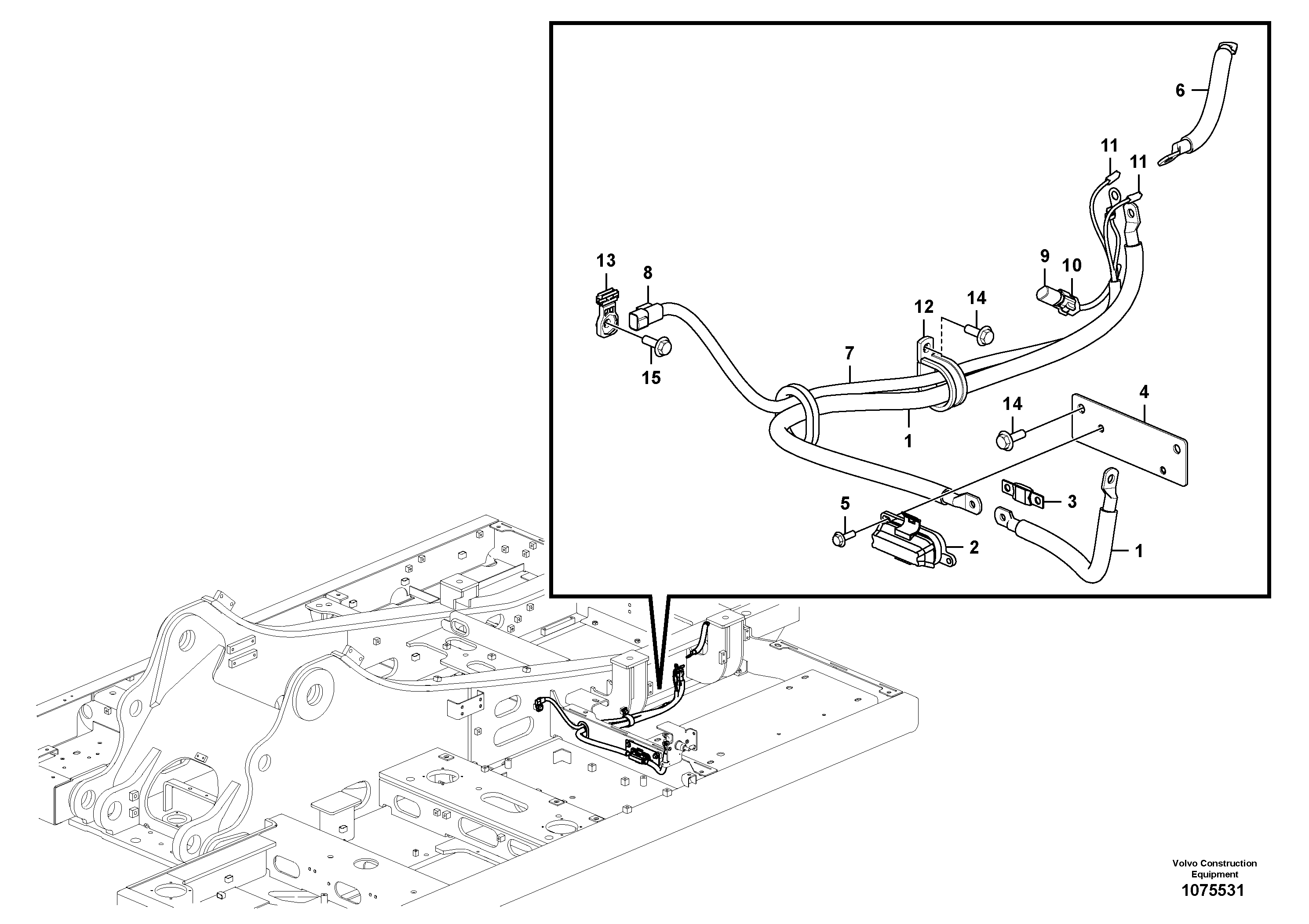 Seat frame VOE14678429 VOLVO