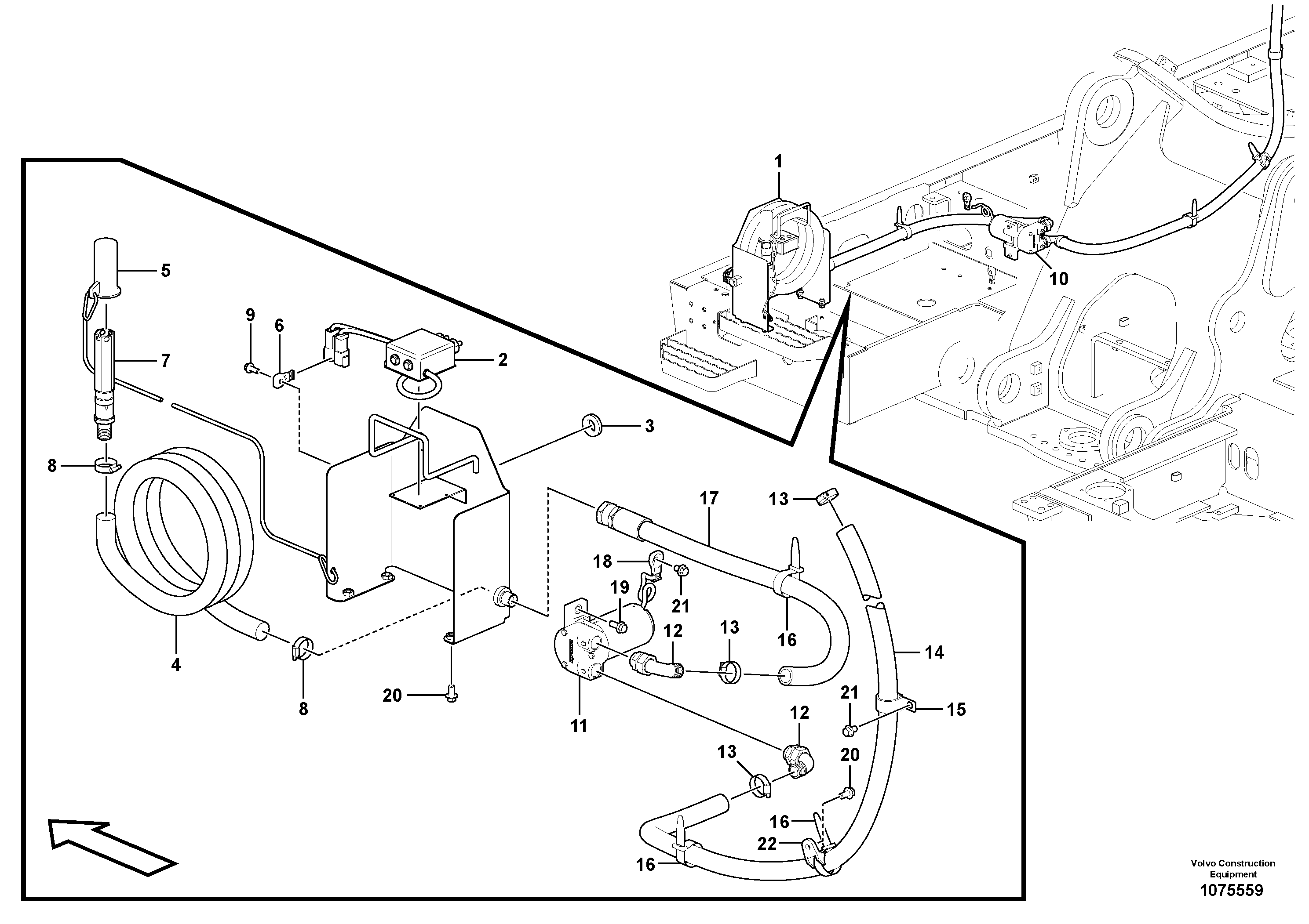 Side plate, left VOE14675934 VOLVO