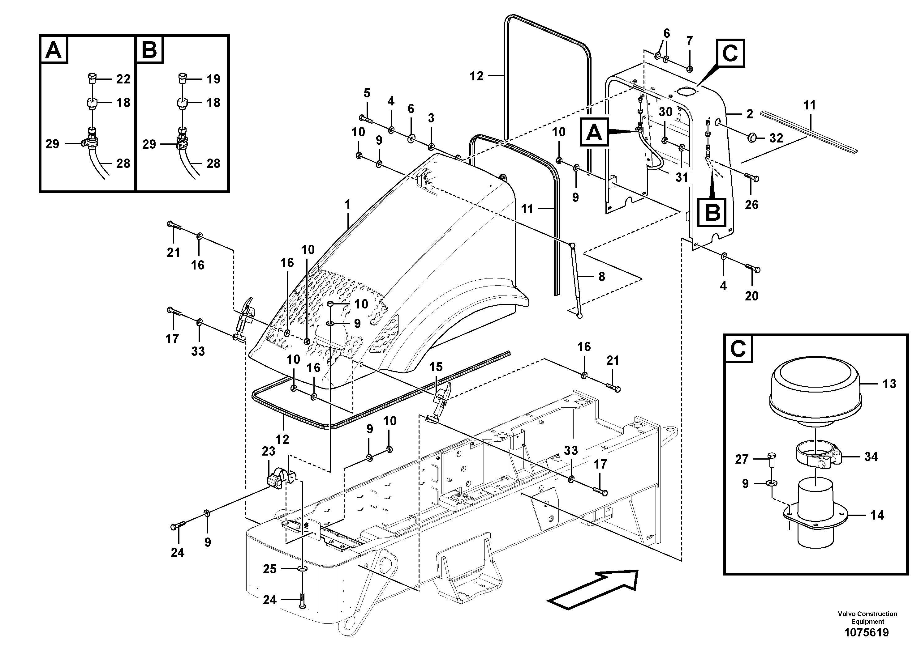 Insulating Hose VOE12798215 VOLVO