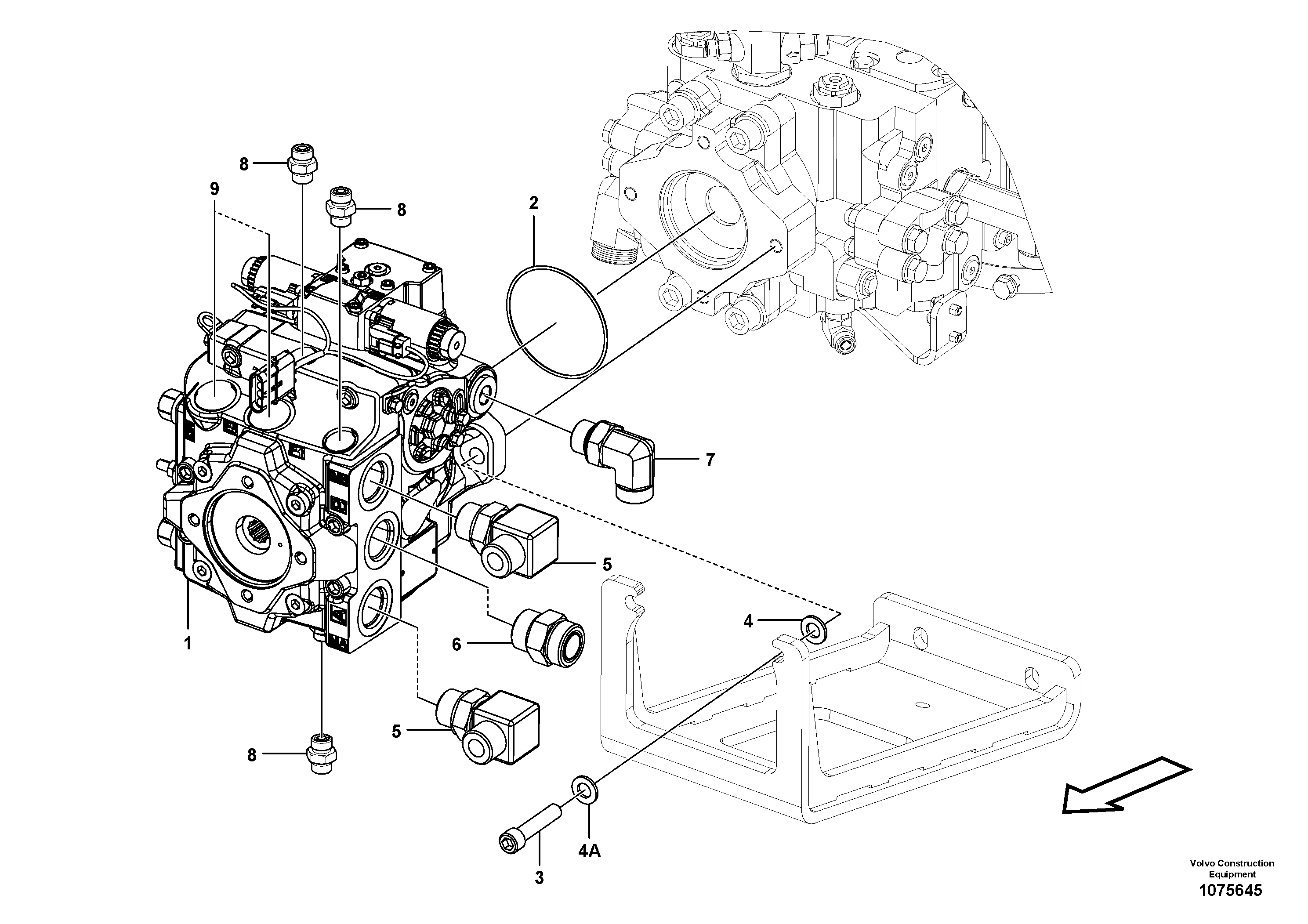 For upper engine part VOE96739057 VOLVO