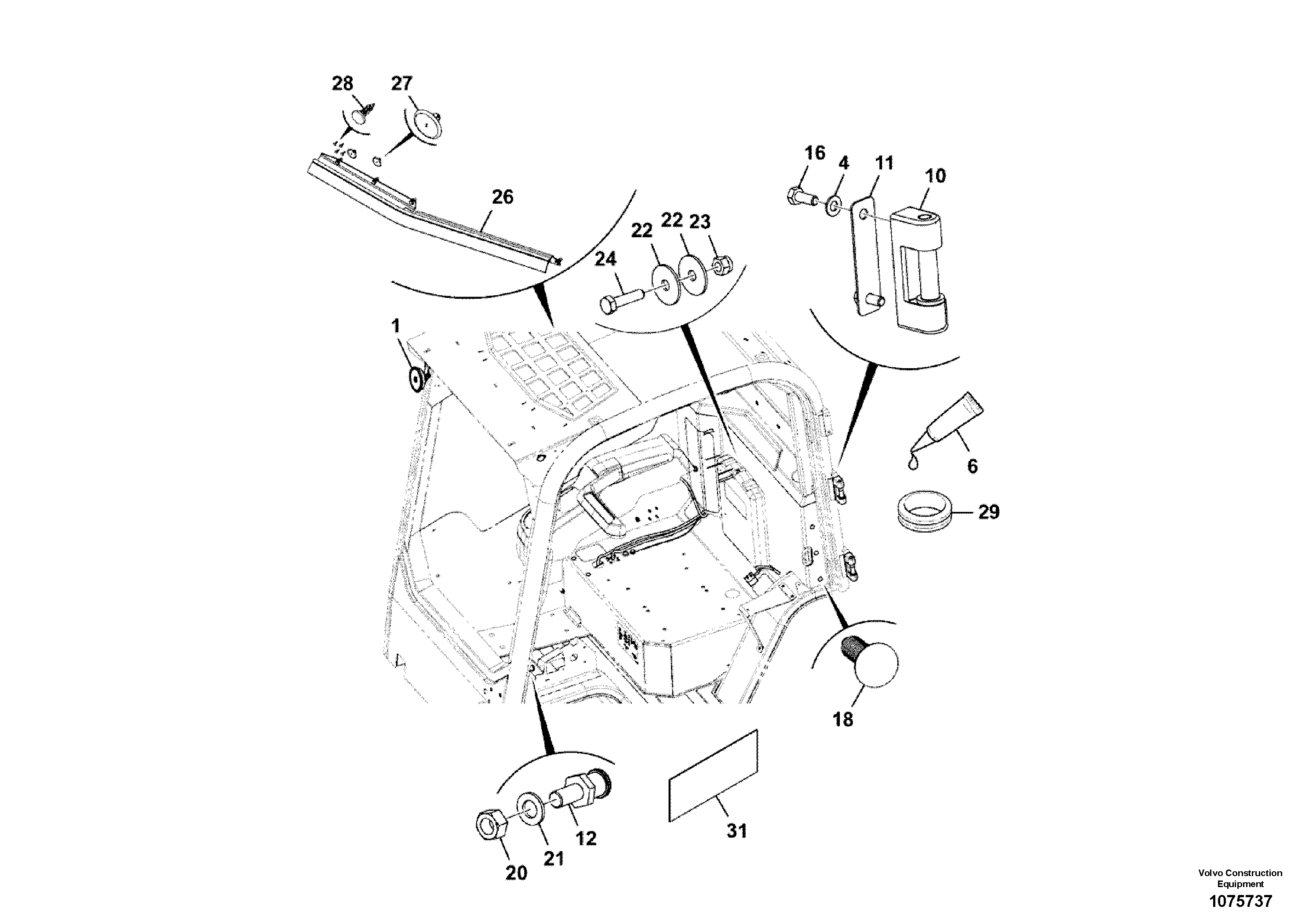 Boom Cylinder VOE17278218 VOLVO