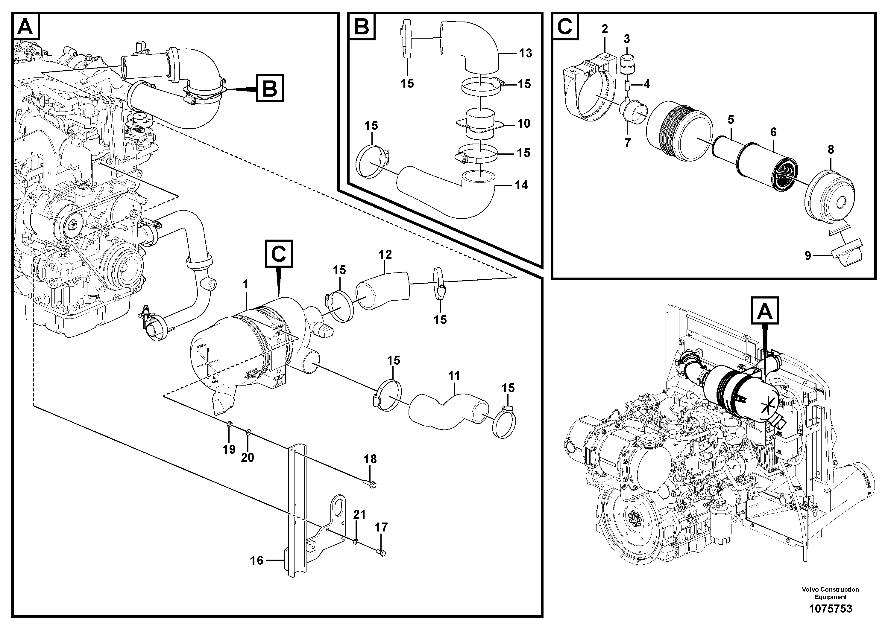 Tire Inf Valve RM/VOE14716351 VOLVO