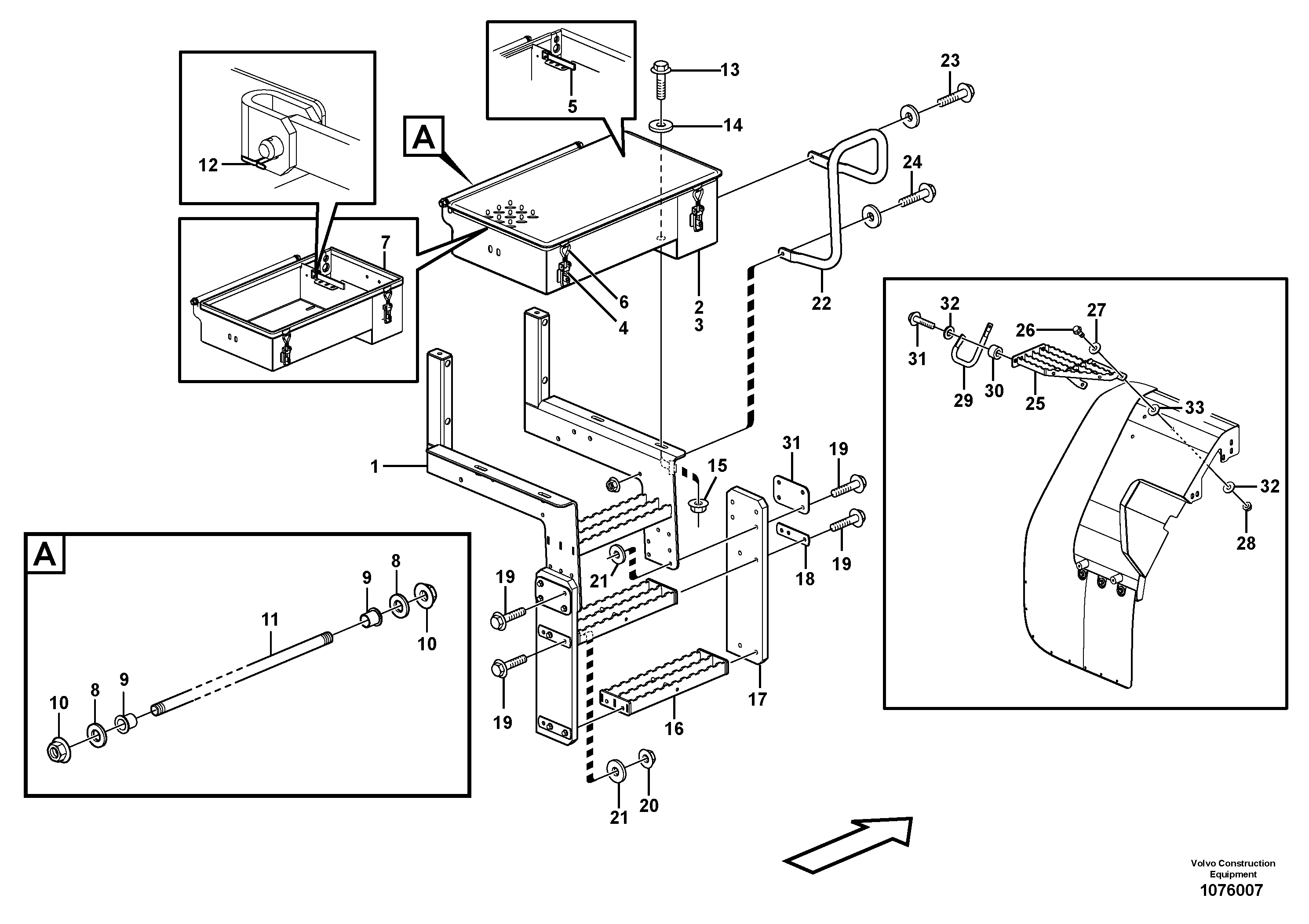 Pedal bracket L.h. VOE16888242 VOLVO