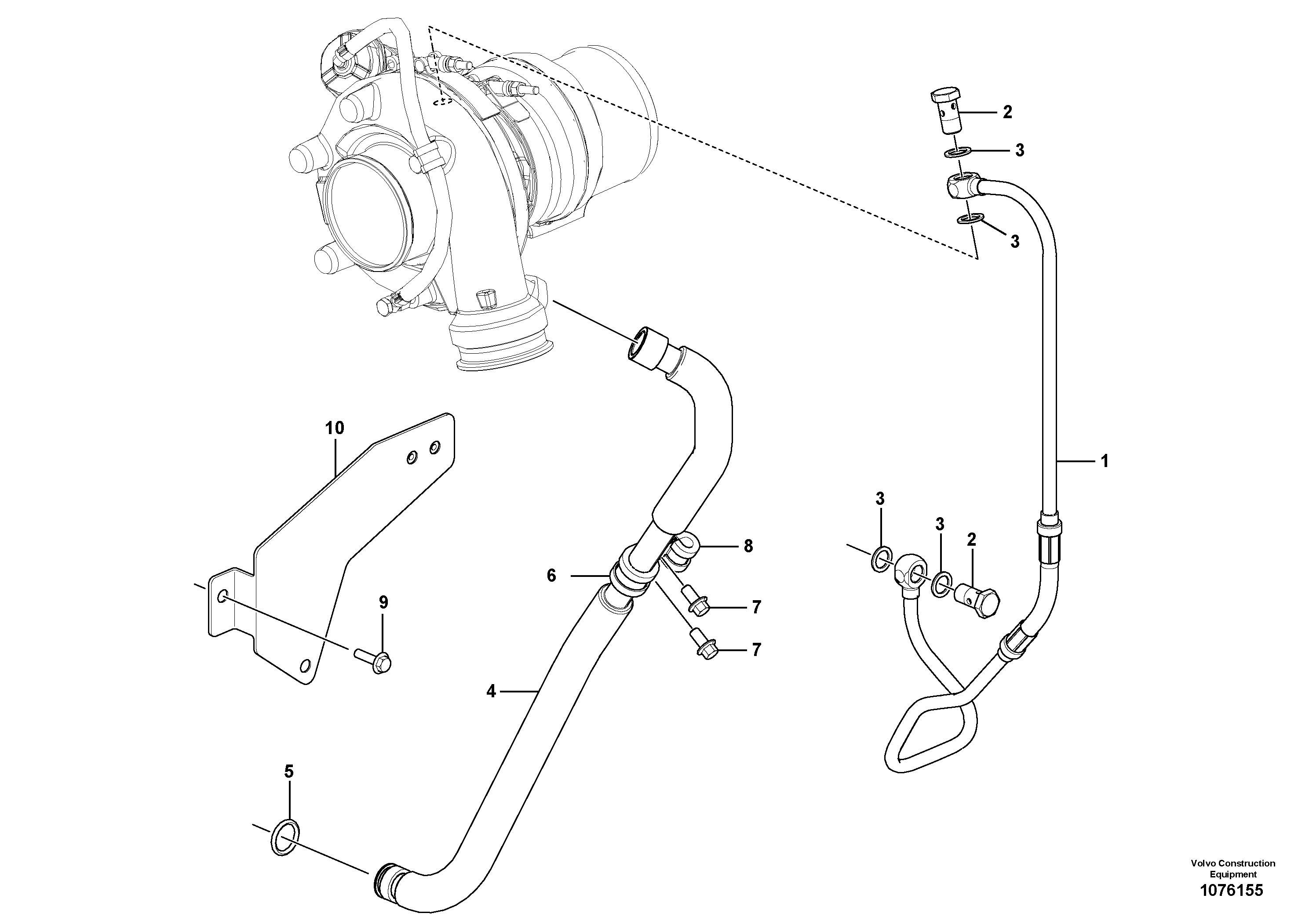 Seat frame VOE21906304 VOLVO