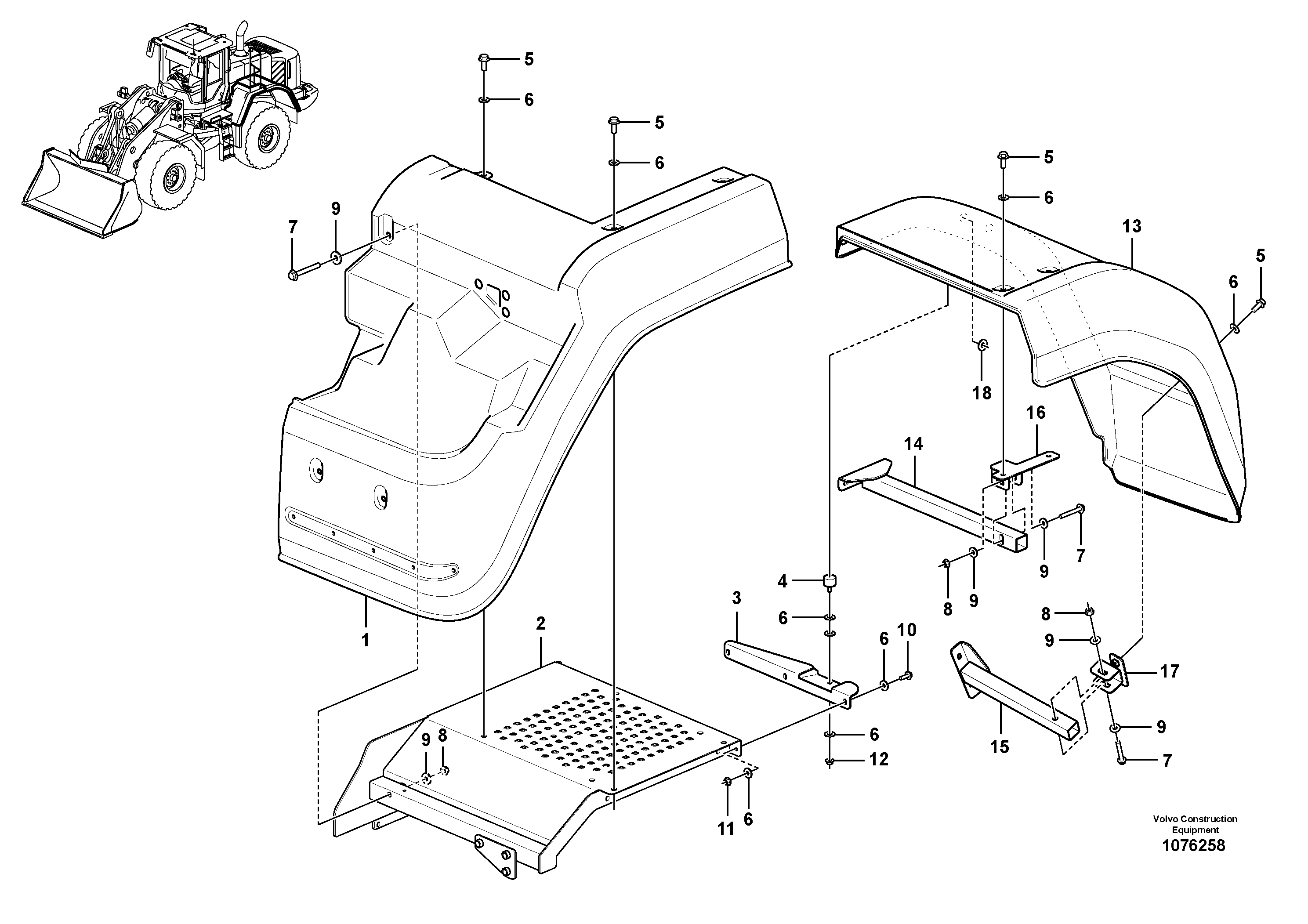 Tubular rivet VOE16852401 VOLVO