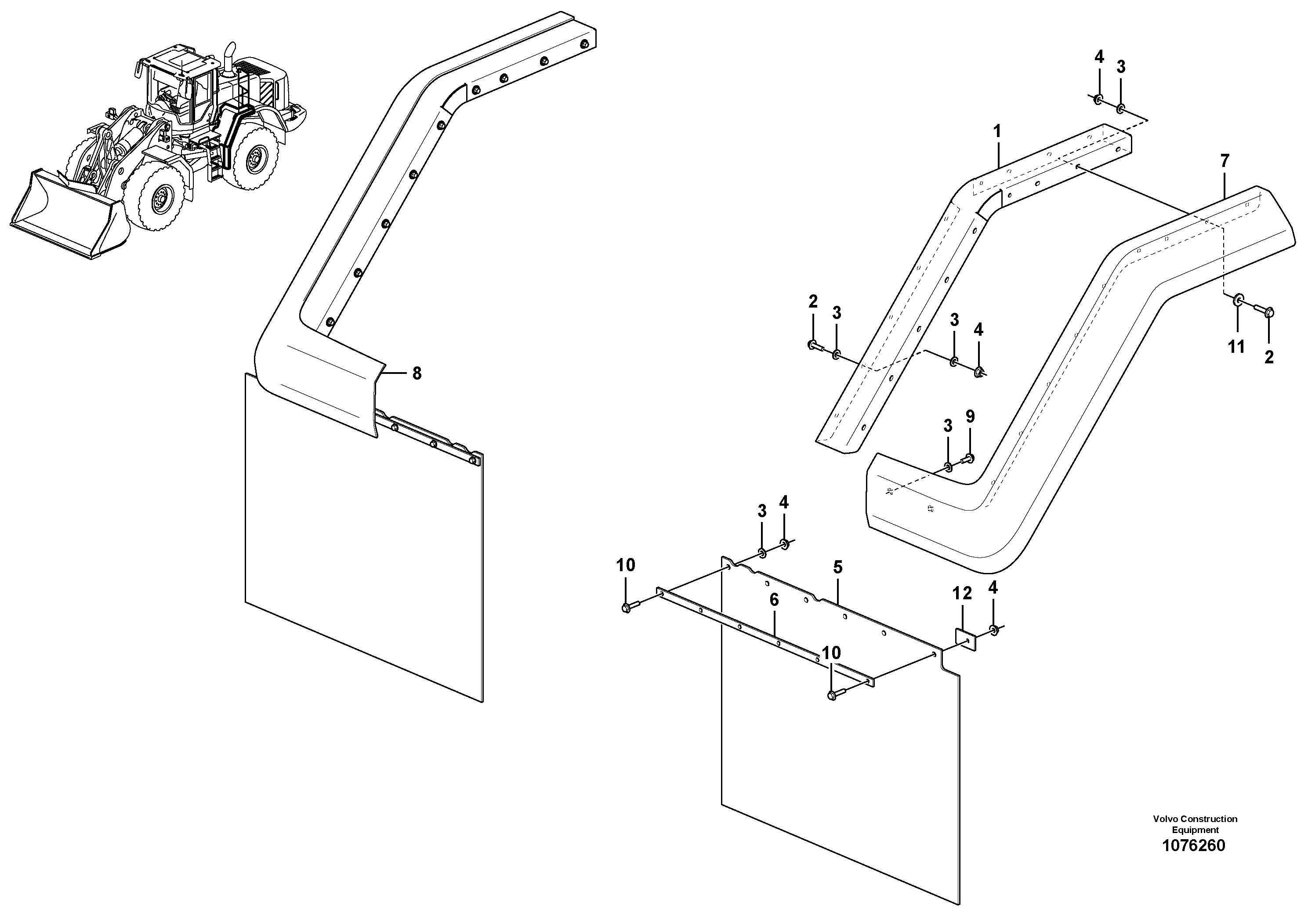 Window lift, left VOE16803686 VOLVO