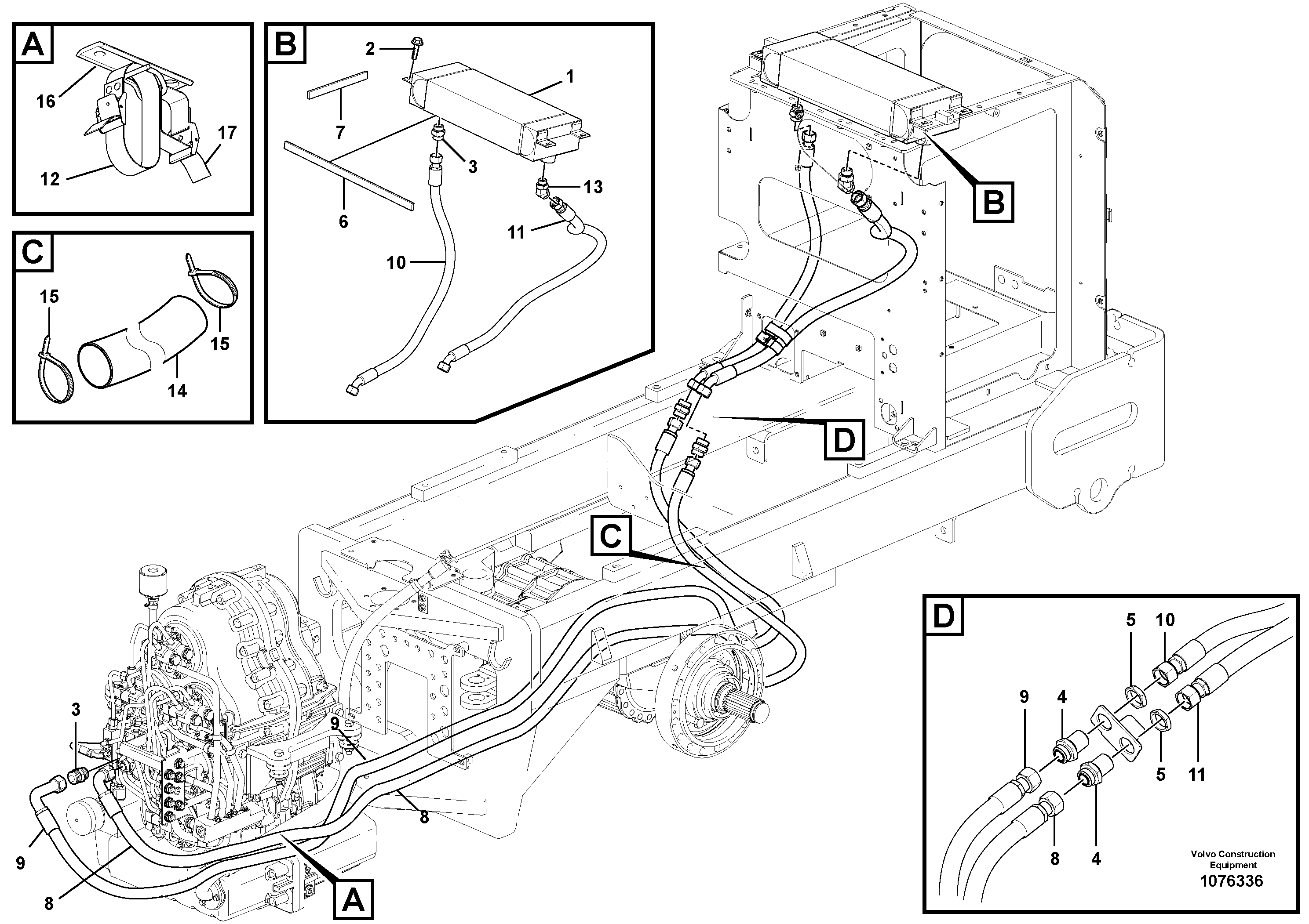 Timing gear casing VOE15425561 VOLVO