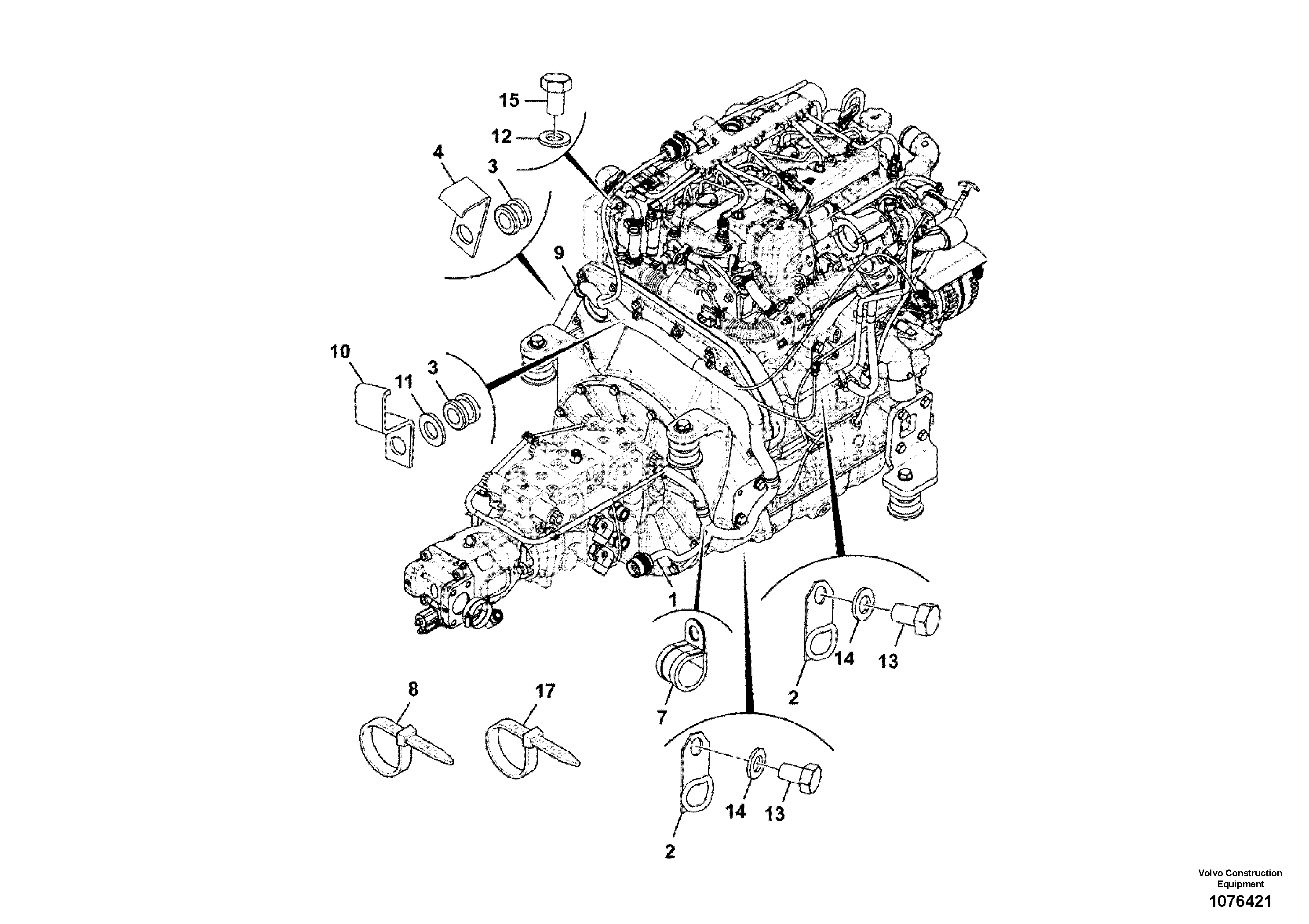 Radio Support VOE17310957 VOLVO