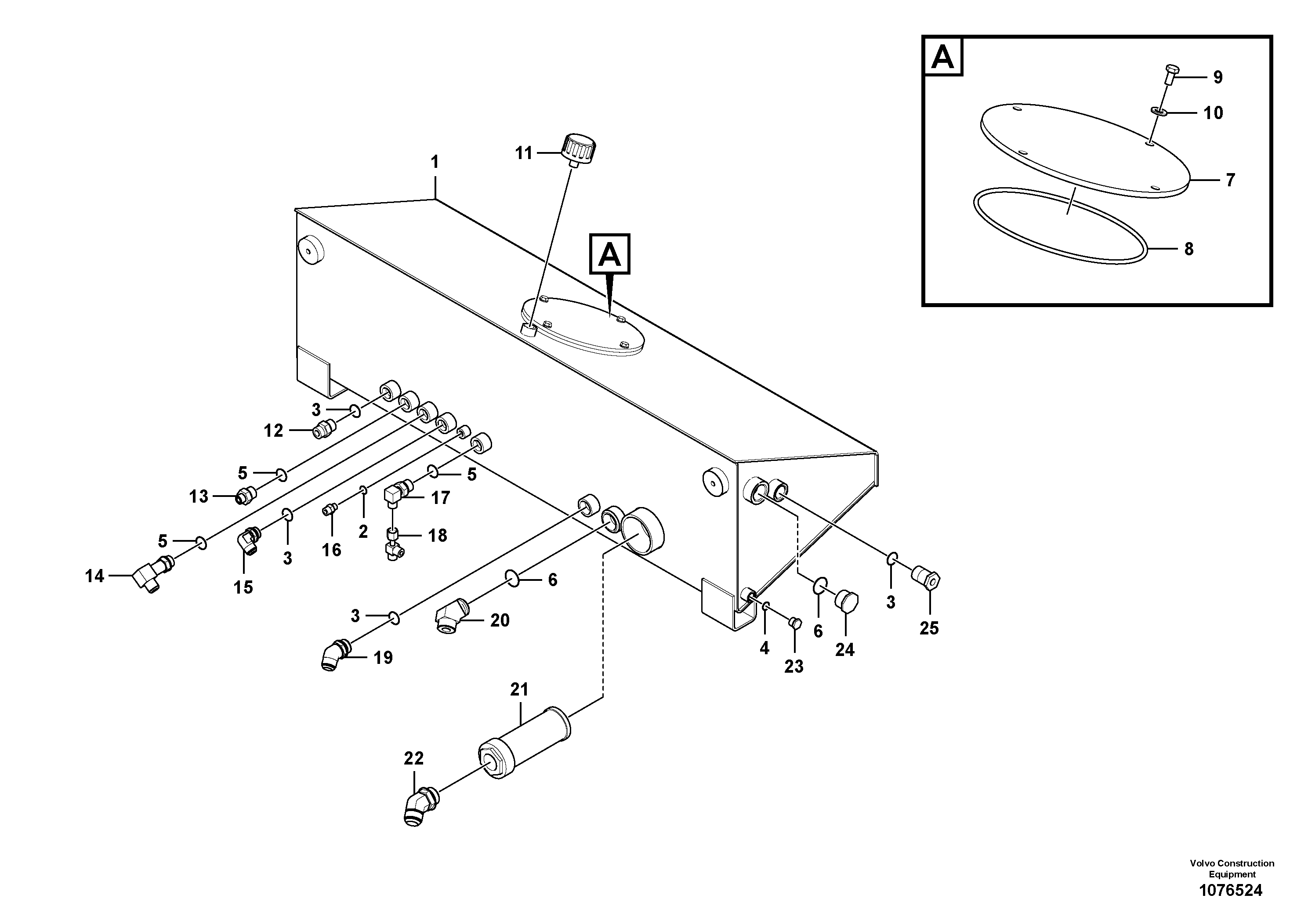 Hydr. Cylinder, Boom VOE12786428 VOLVO