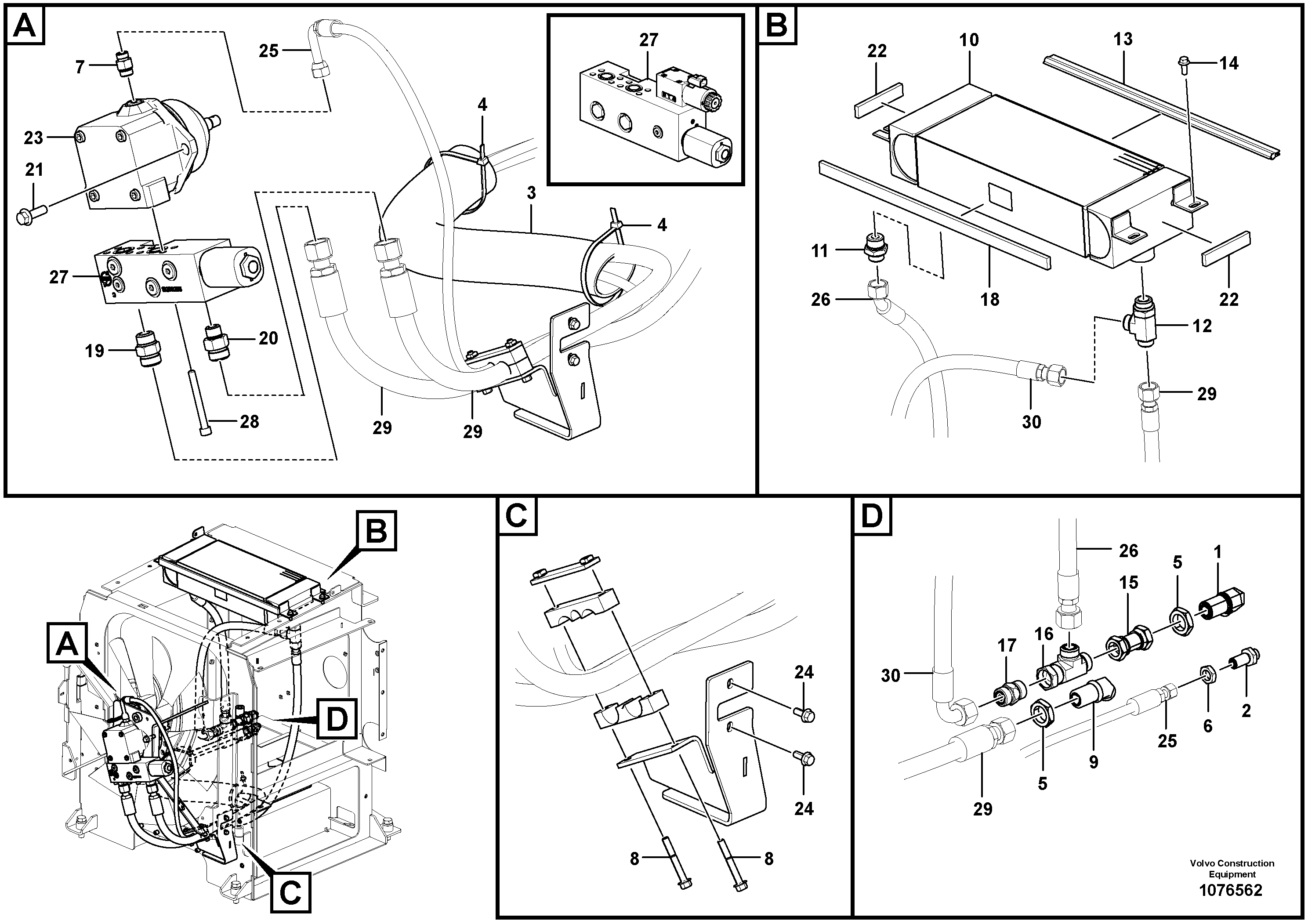 Hose assembly VOE16233363 VOLVO