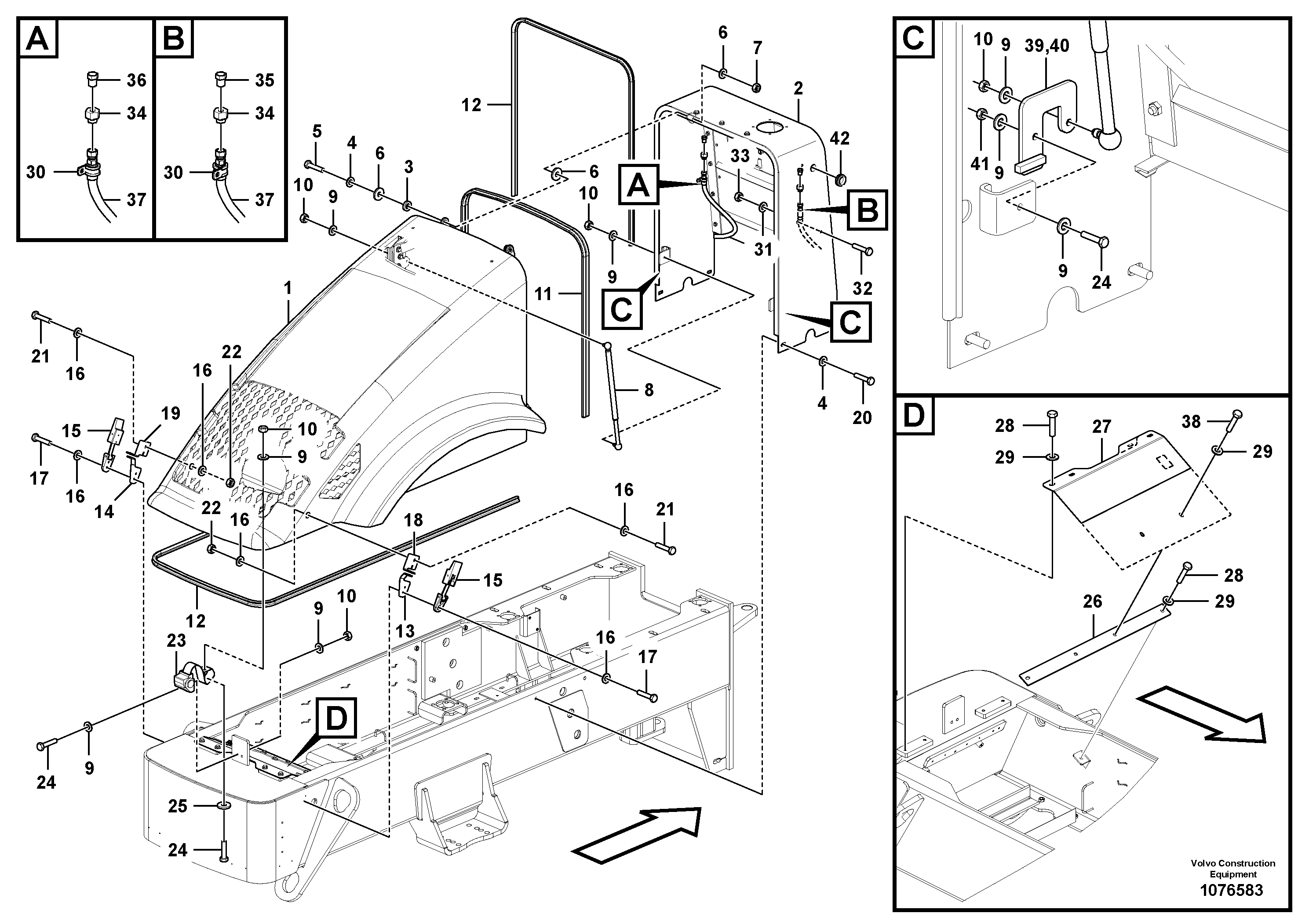 Hydr. Cylinder, Boom VOE12766759 VOLVO