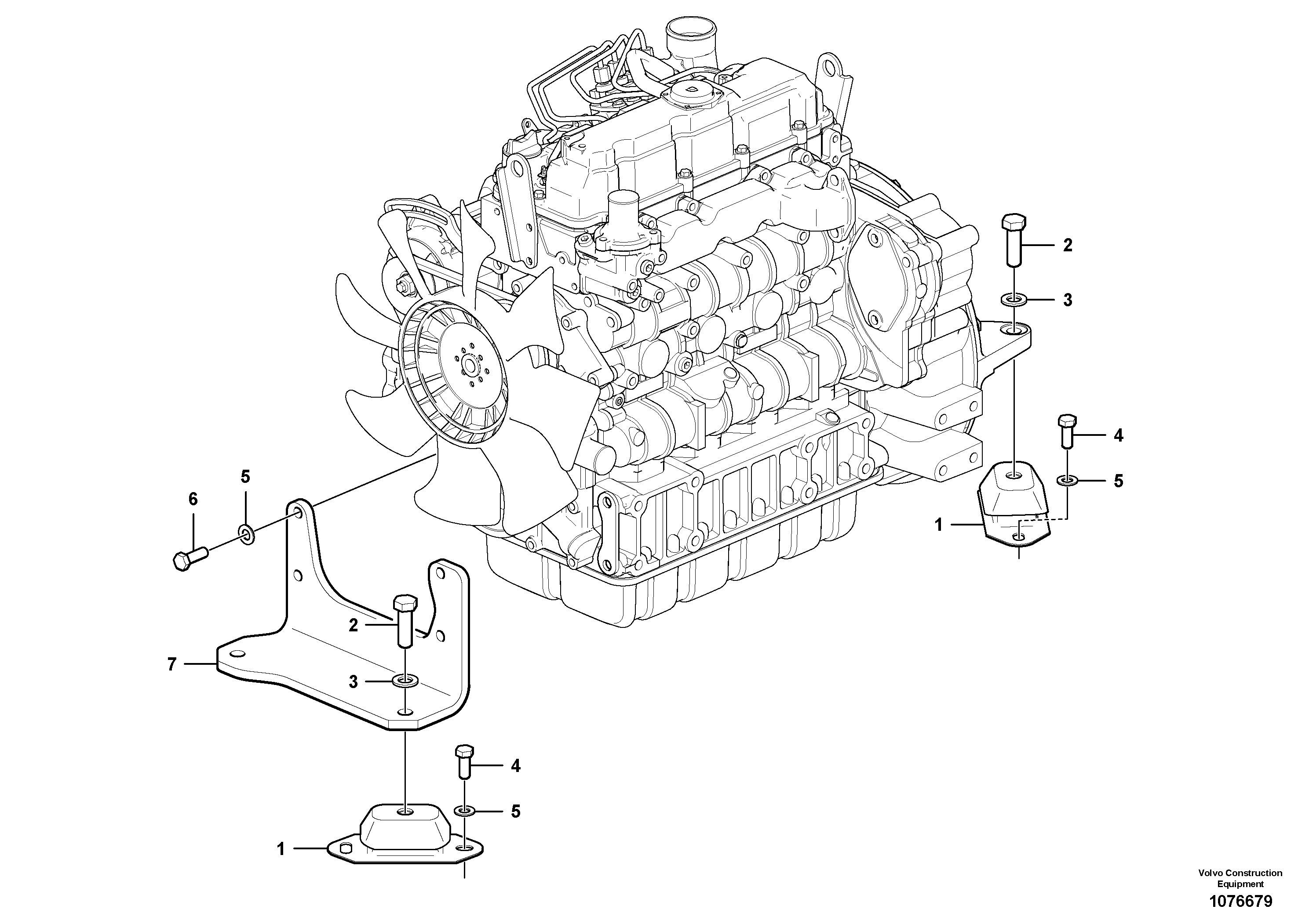 Seat frame VOE15668564 VOLVO