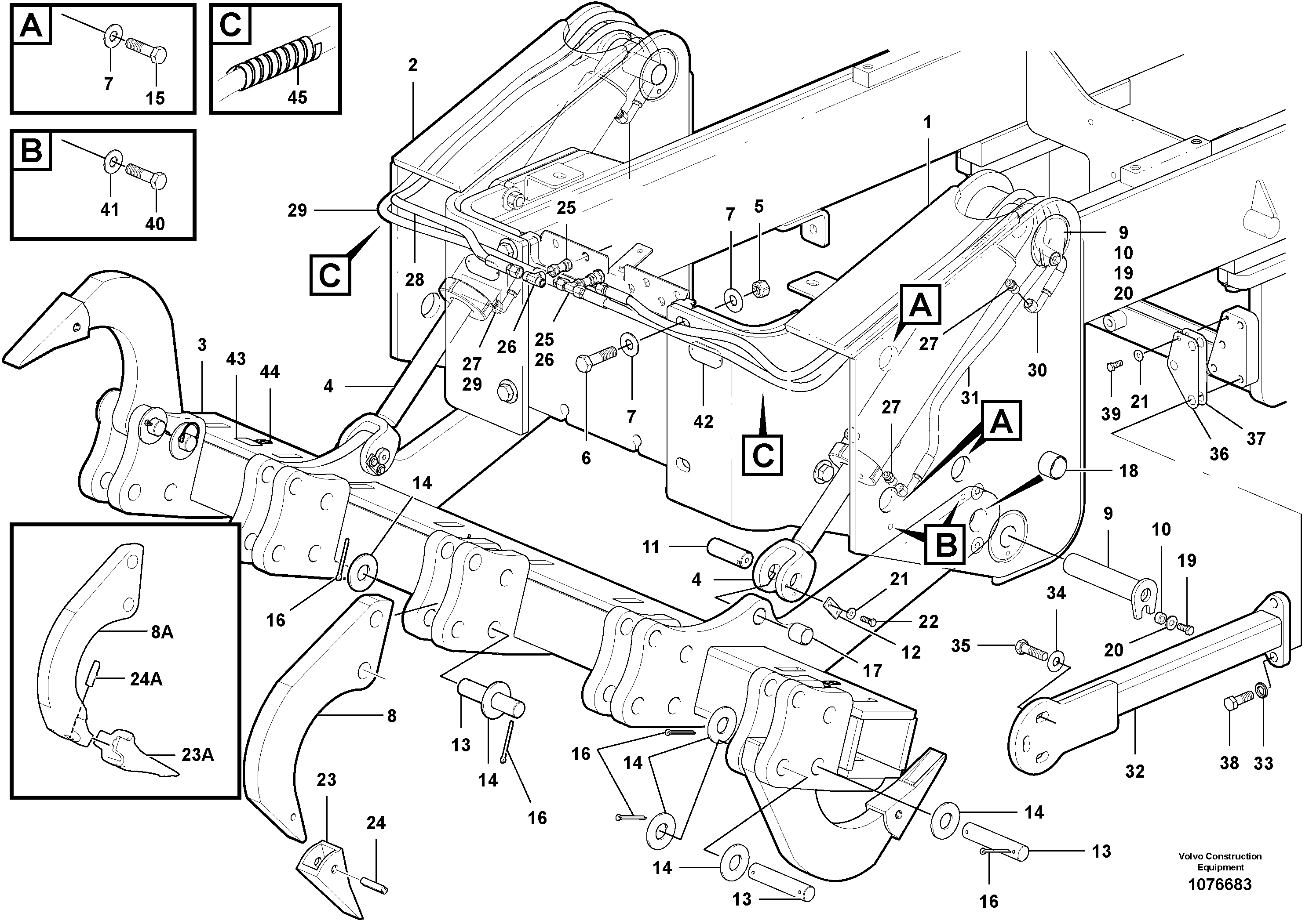 Bearing carrier VOE16004263 VOLVO