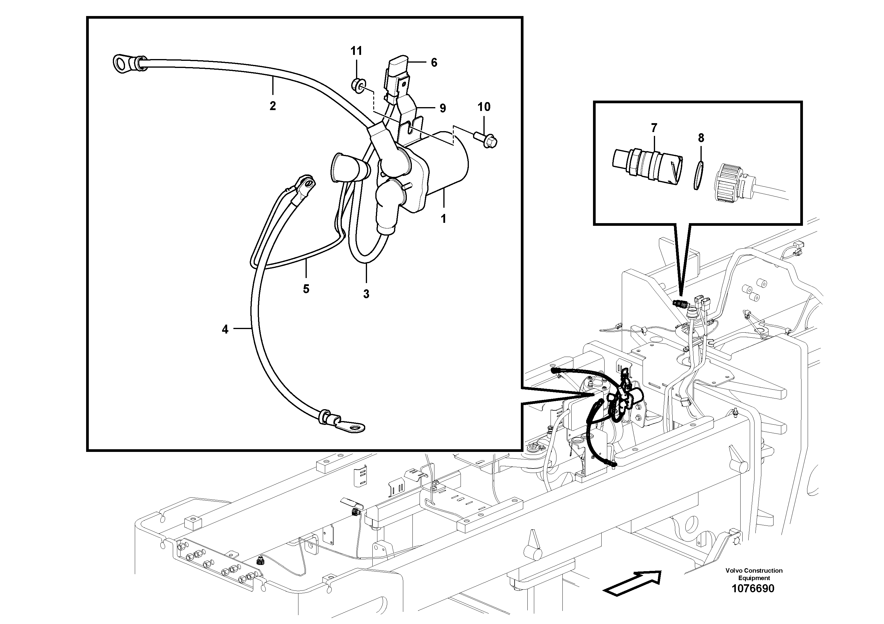 Radio Support VOE15422758 VOLVO