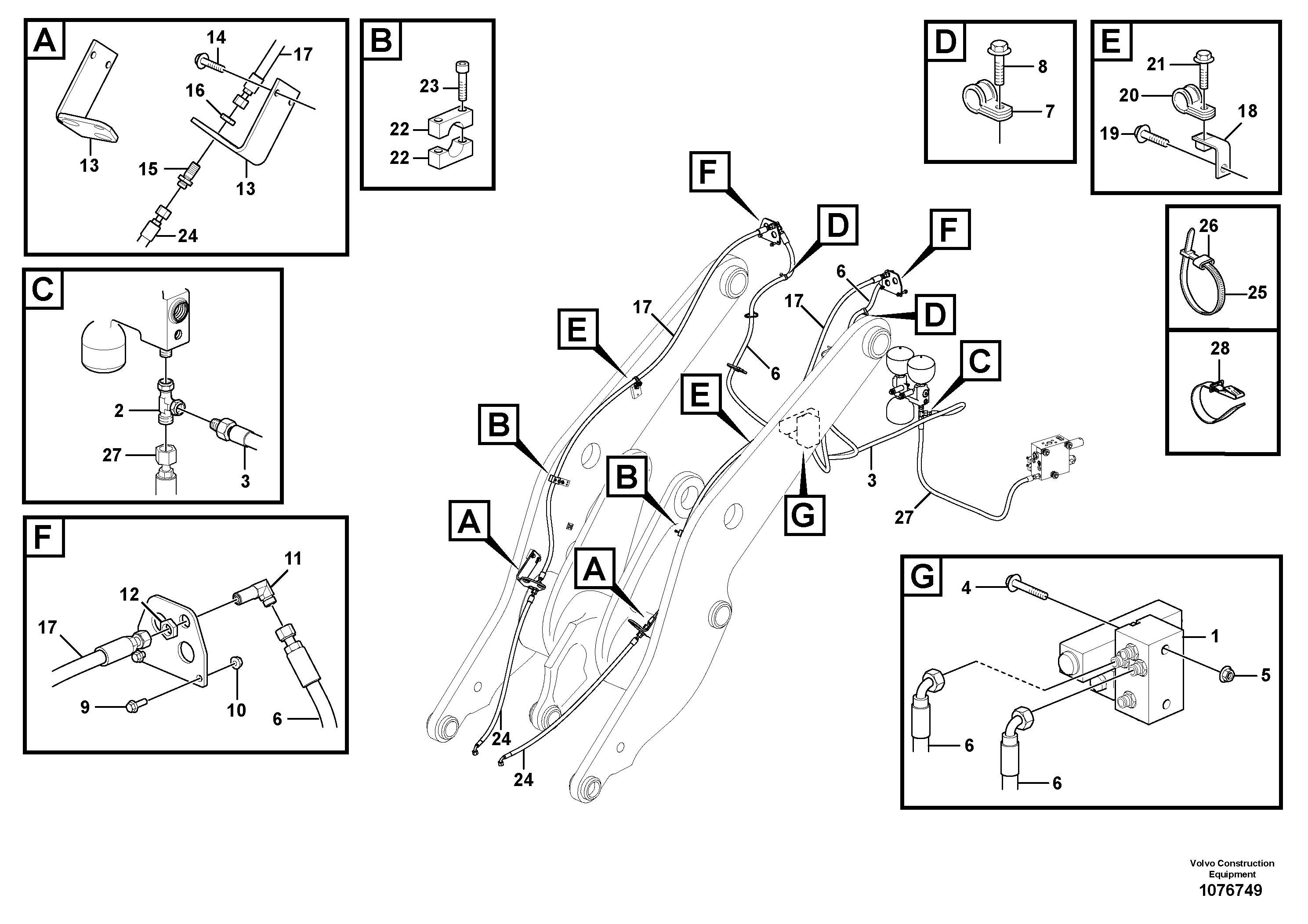 Hose assembly VOE111410581 VOLVO