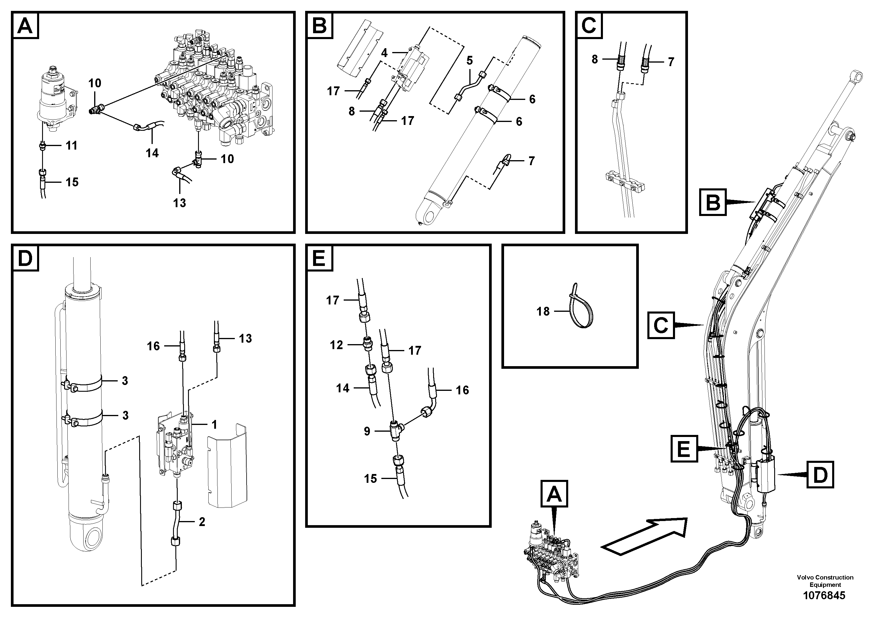Timing gear casing VOE15801223 VOLVO