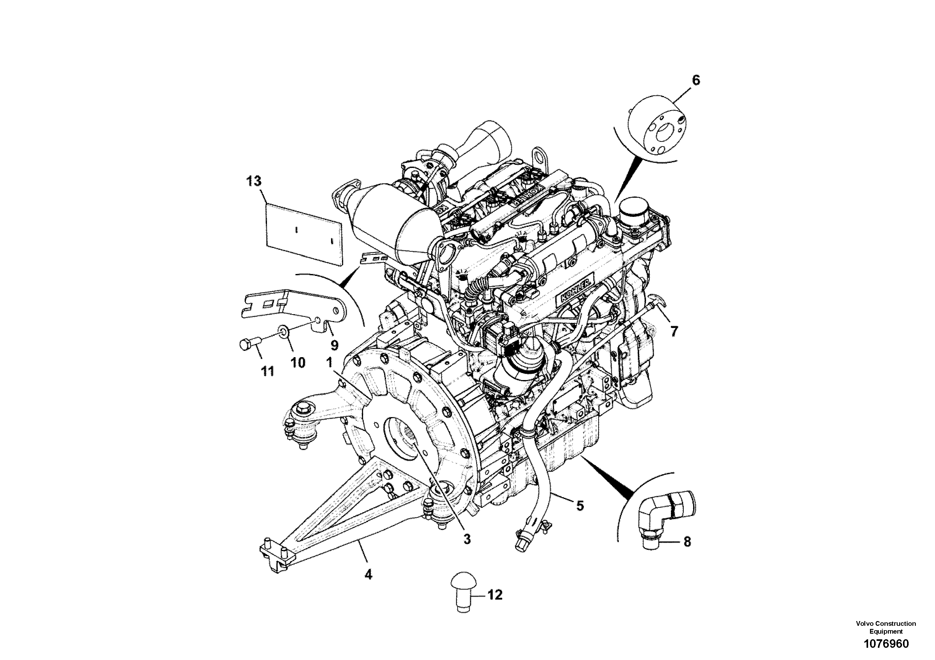 Впускная труба VOE17415111 VOLVO