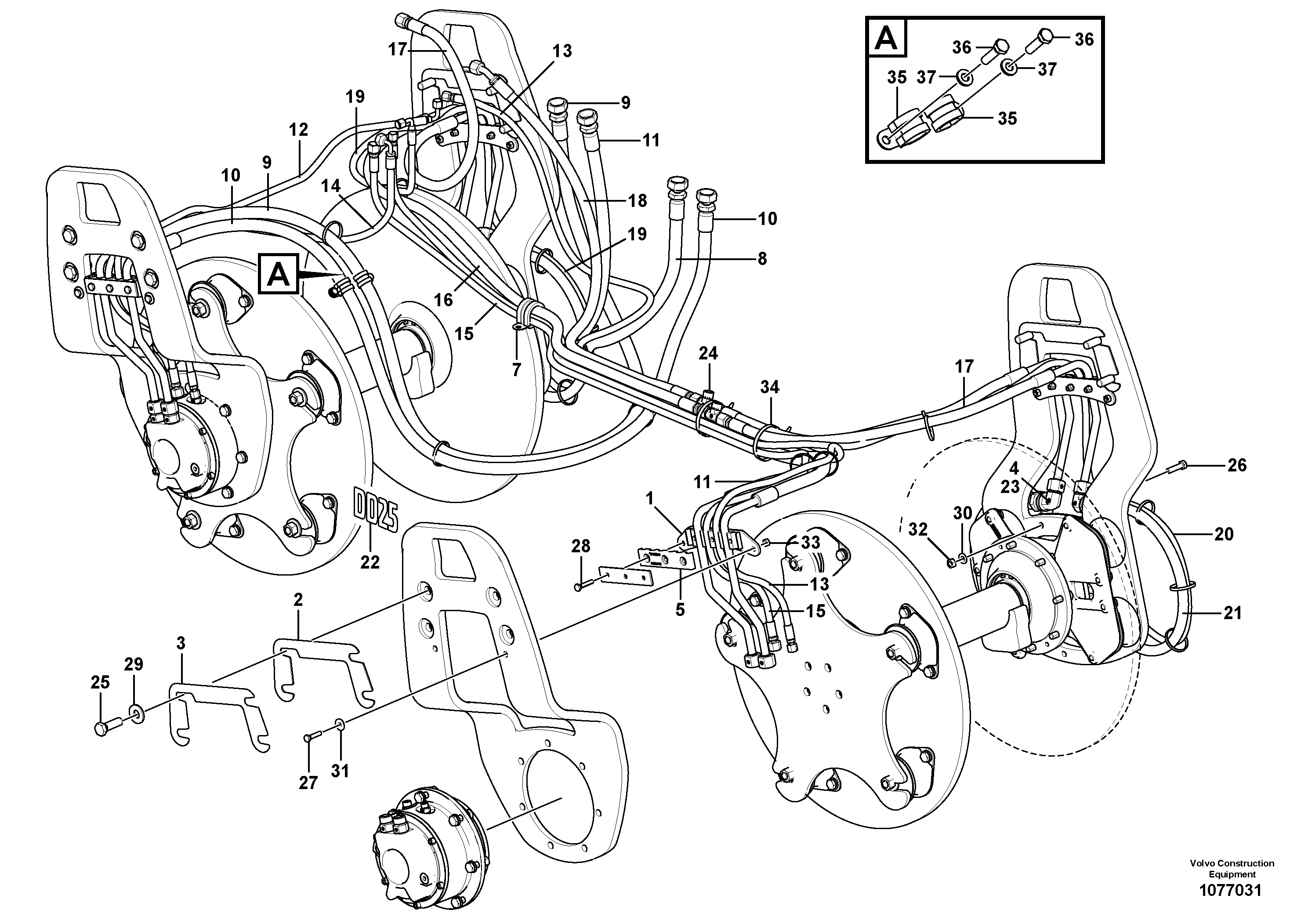 Timing gear casing VOE12765221 VOLVO