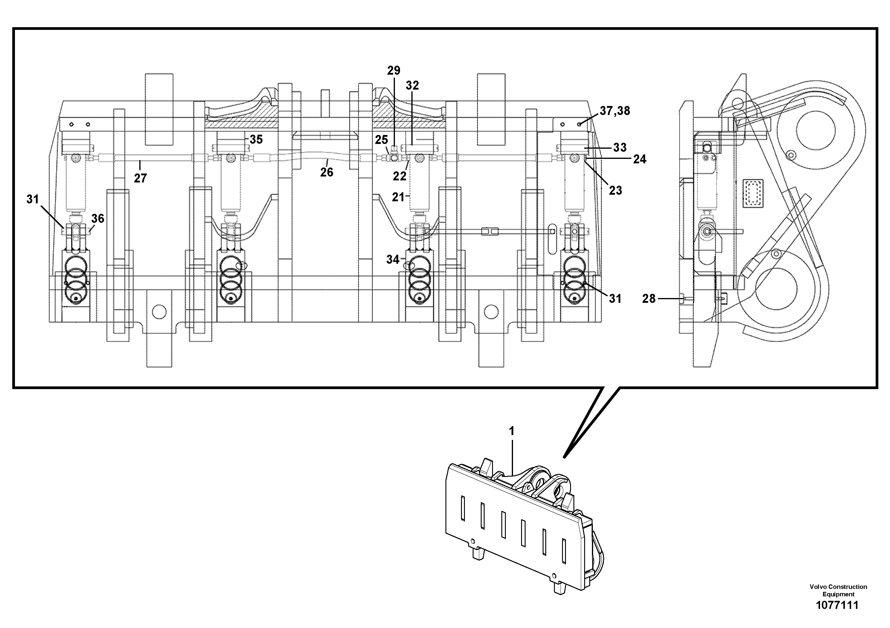 For upper engine part VOE17401321 VOLVO