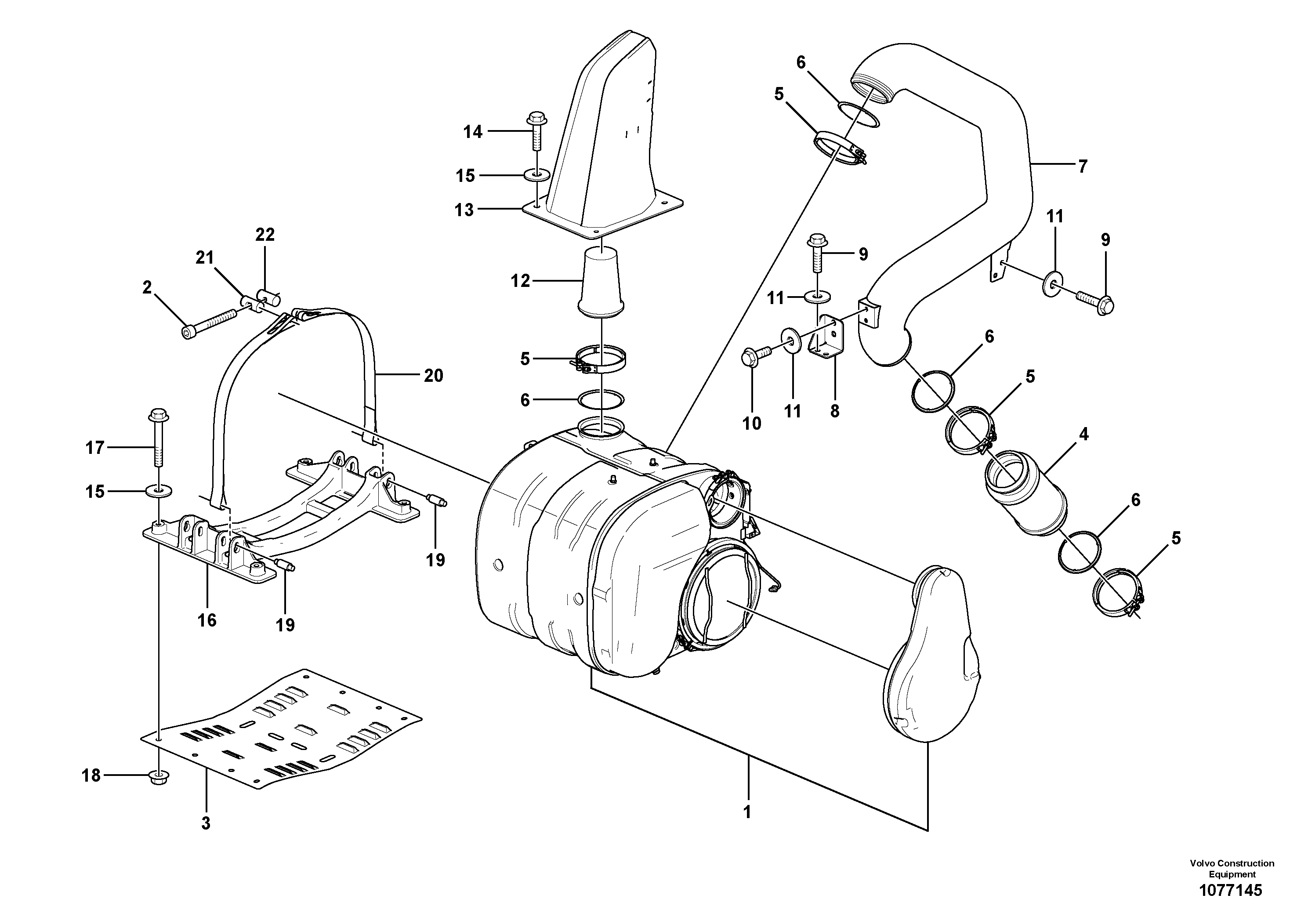 Exhaust Pipe VOE16878290 VOLVO