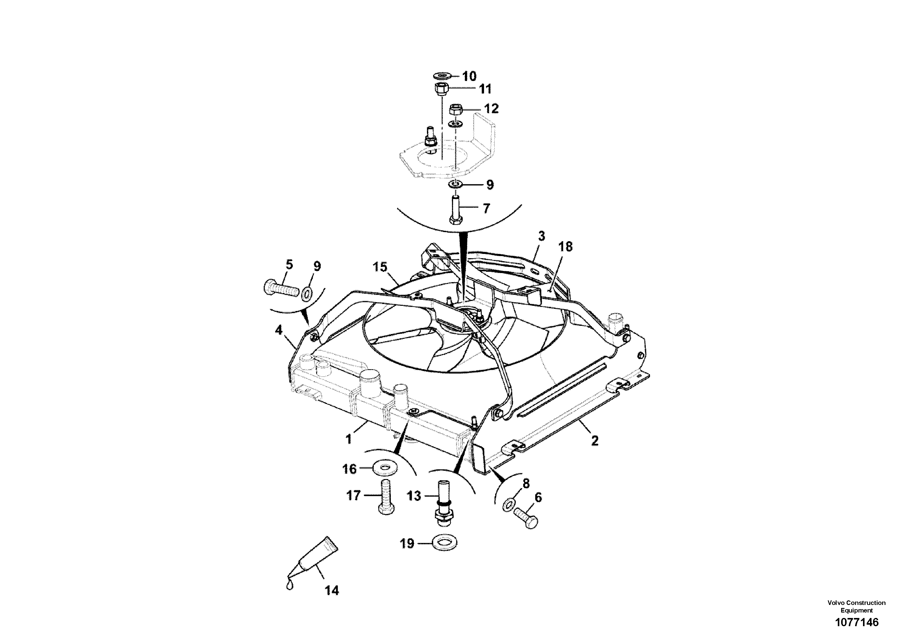 Condenser fitting VOE17425587 VOLVO