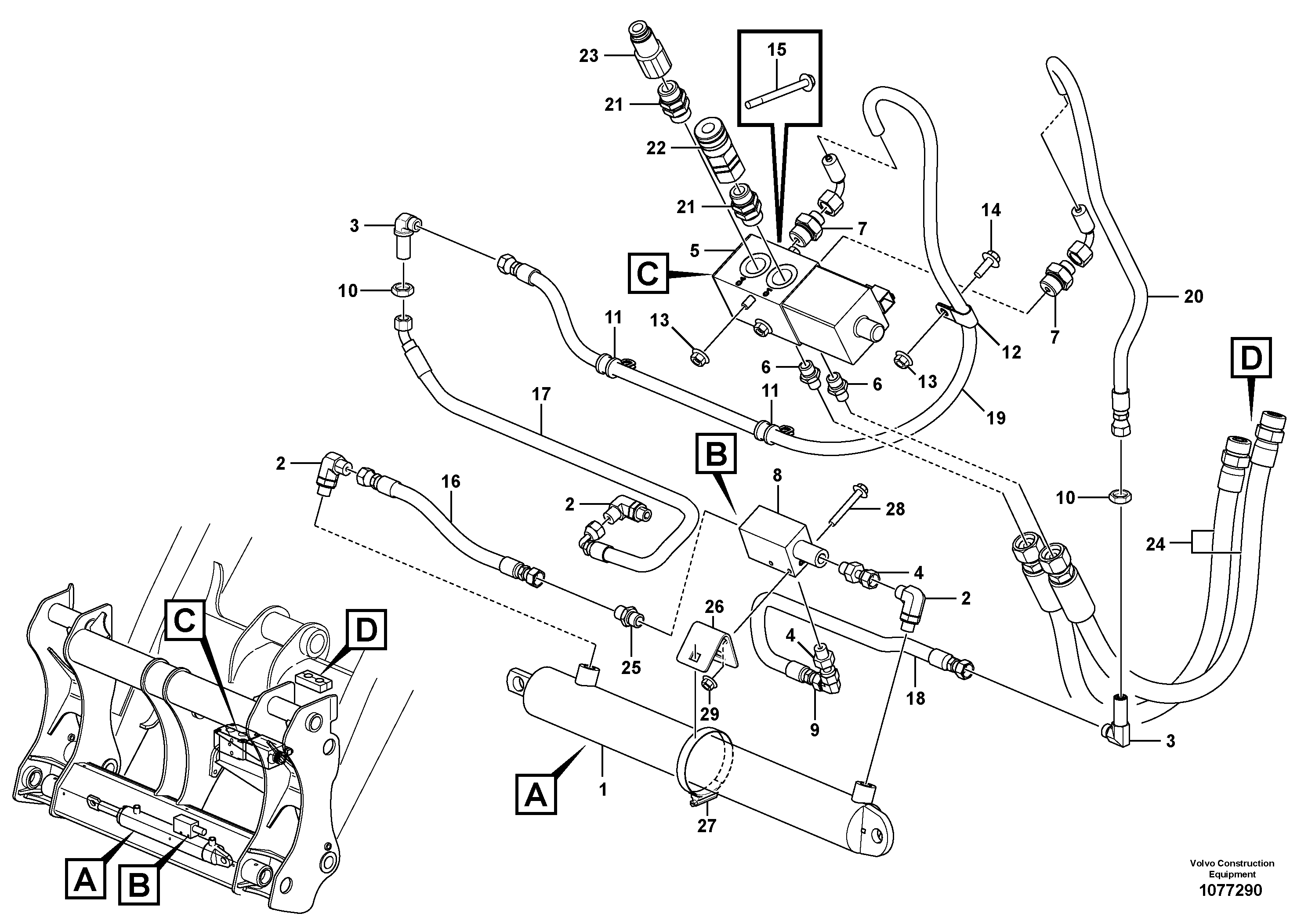 Timing gear casing VOE15060104 VOLVO