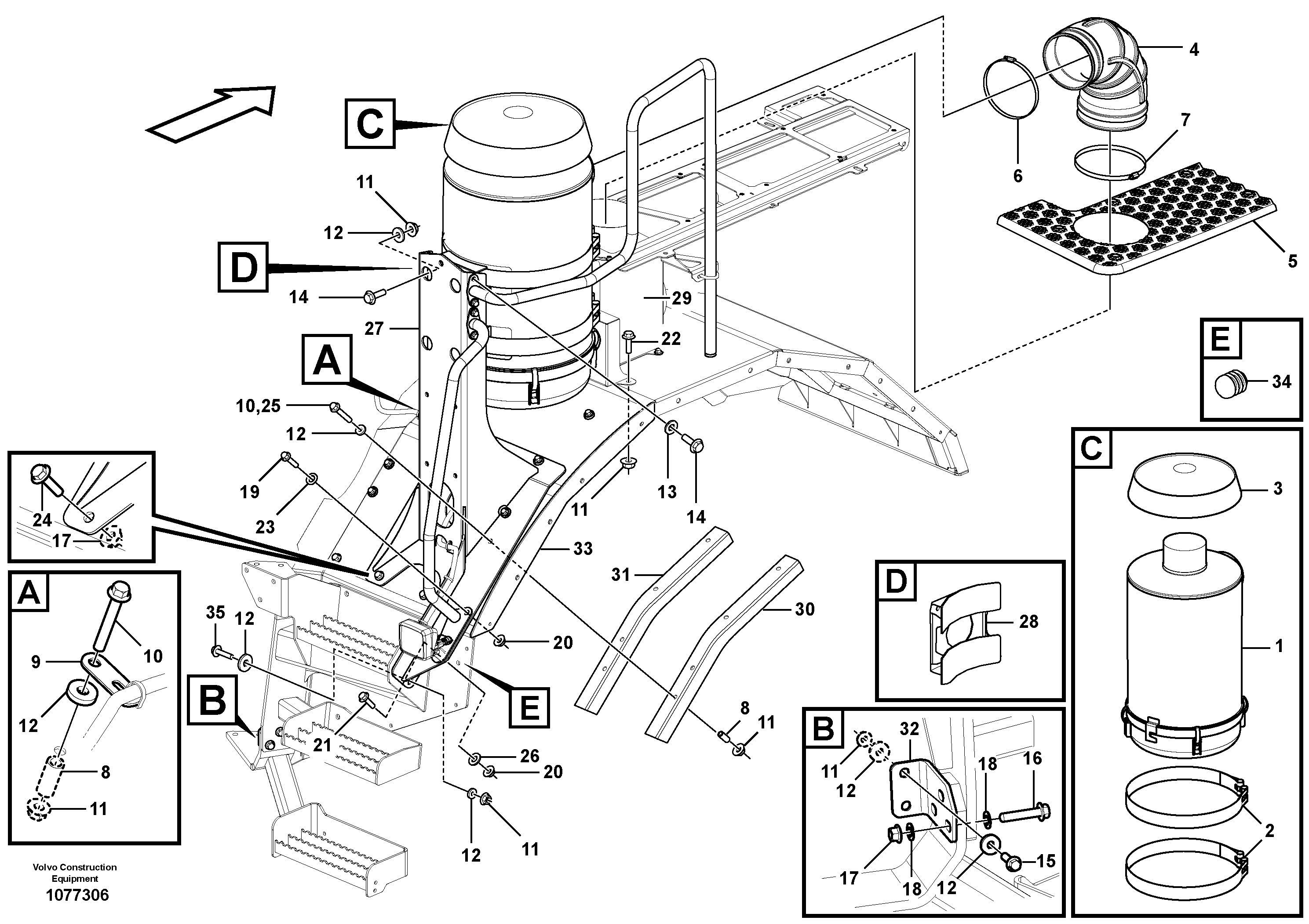 Seat frame VOE16809455 VOLVO