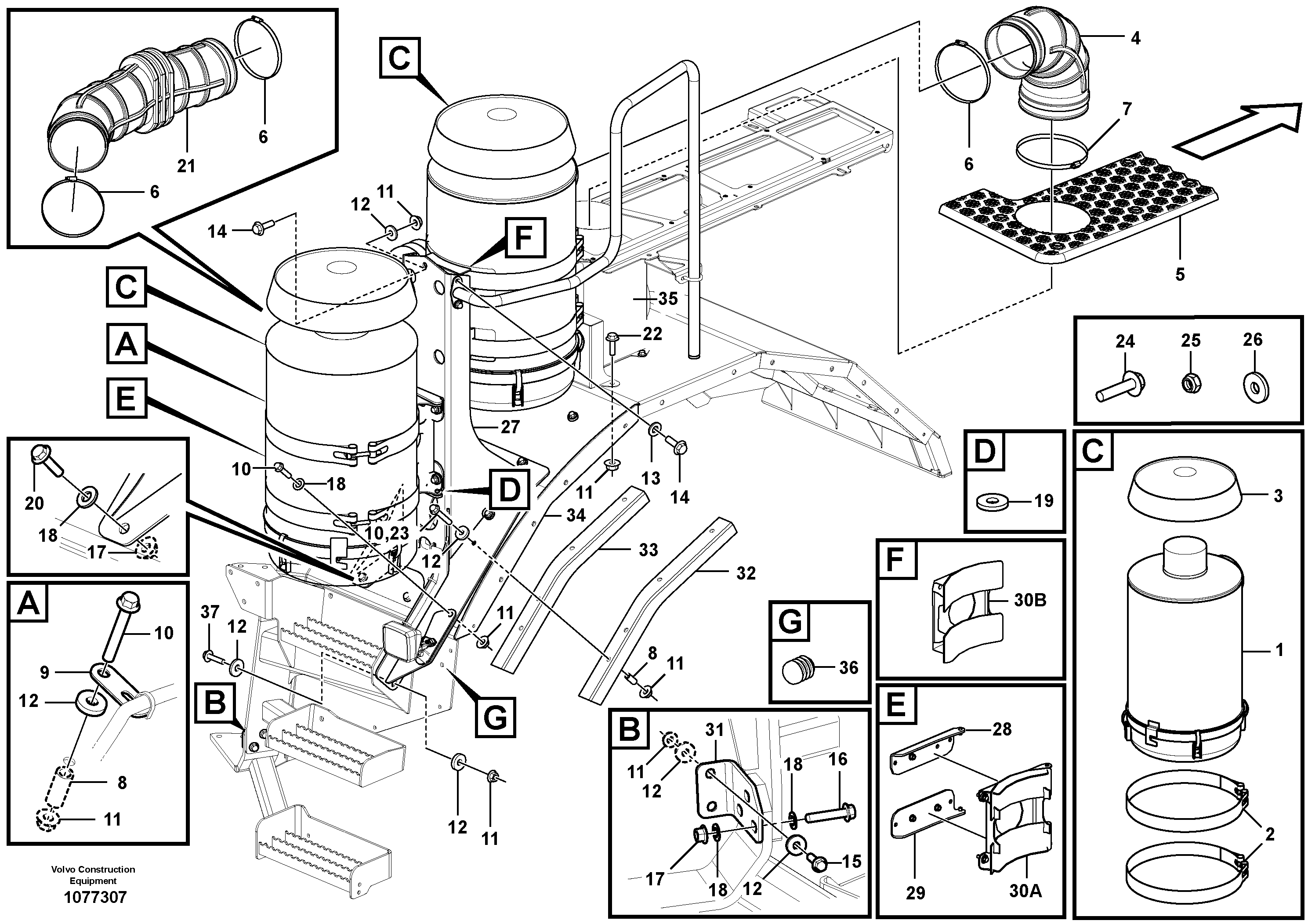 Seat frame VOE16809575 VOLVO