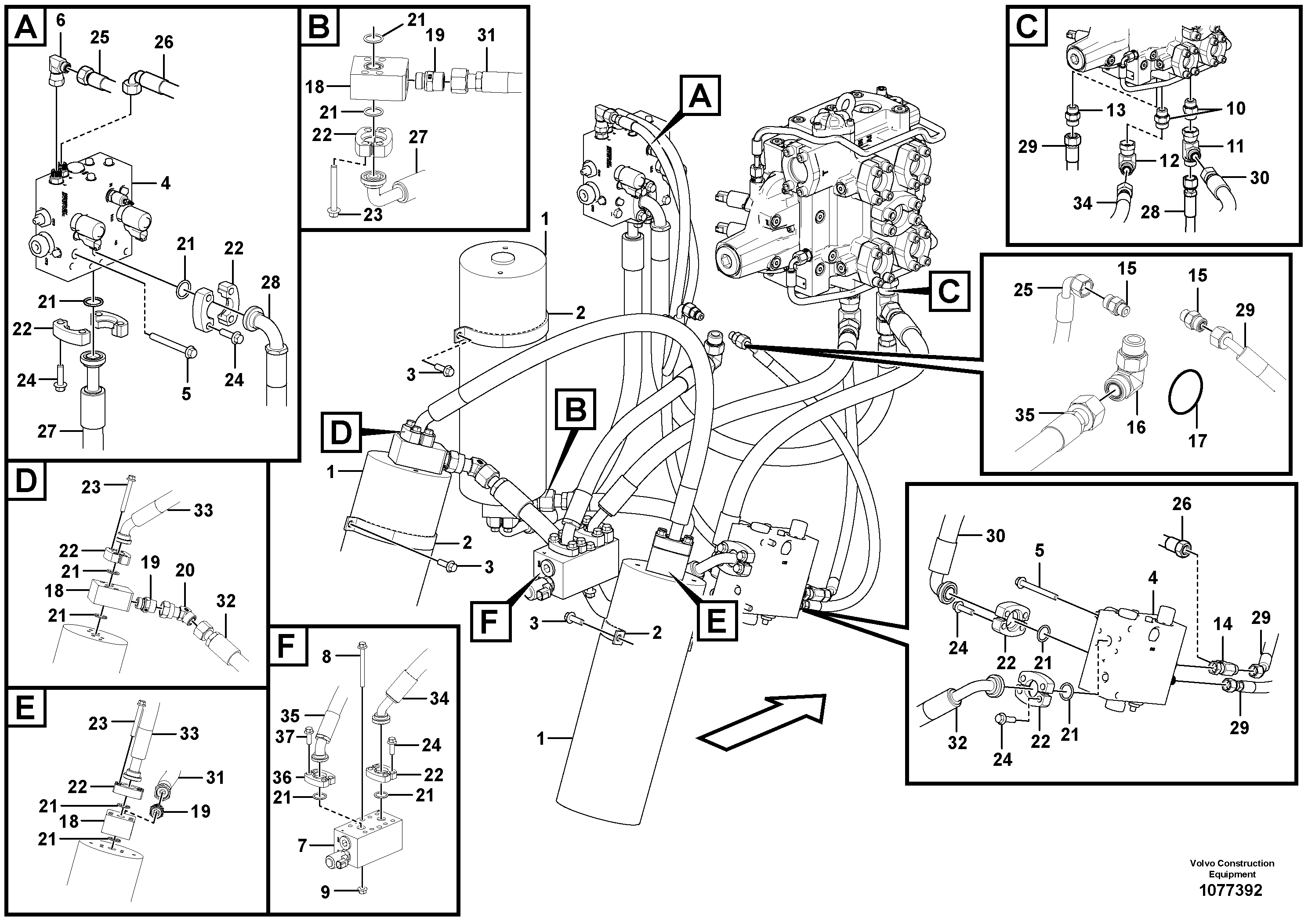 Hose assembly VOE15072024 VOLVO
