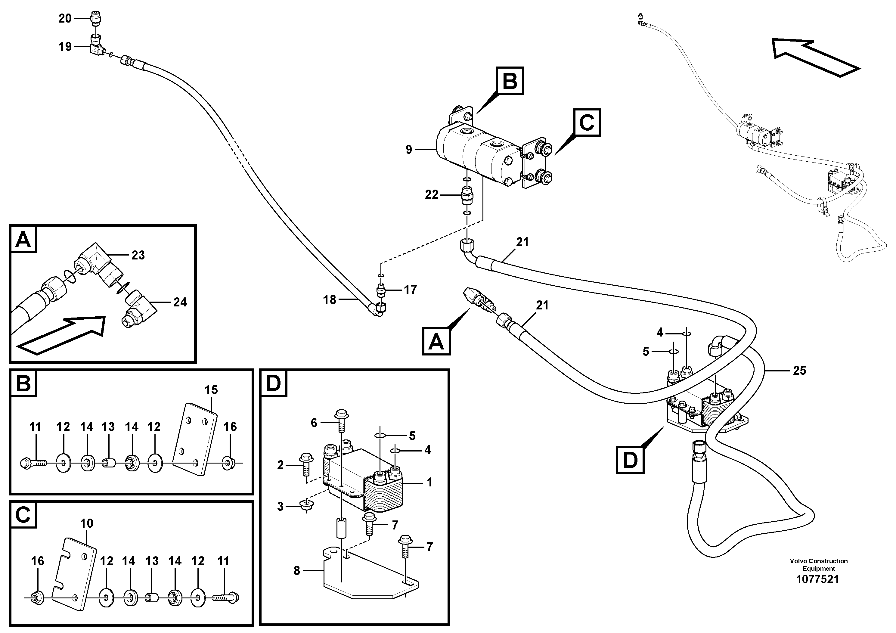 Bracket VOE17236580 VOLVO
